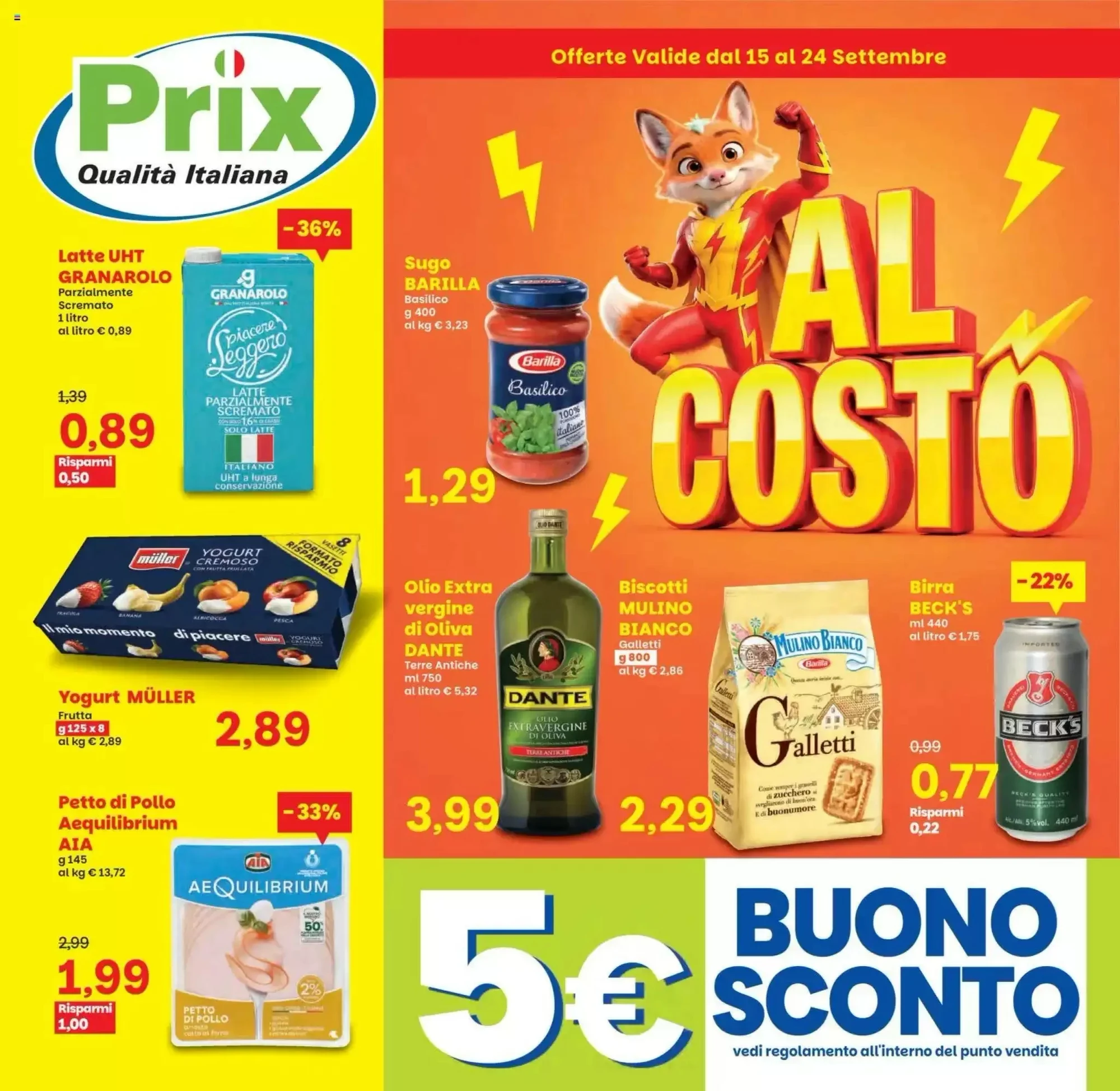 Copertina Prix Quality - Volantino Prix Quality