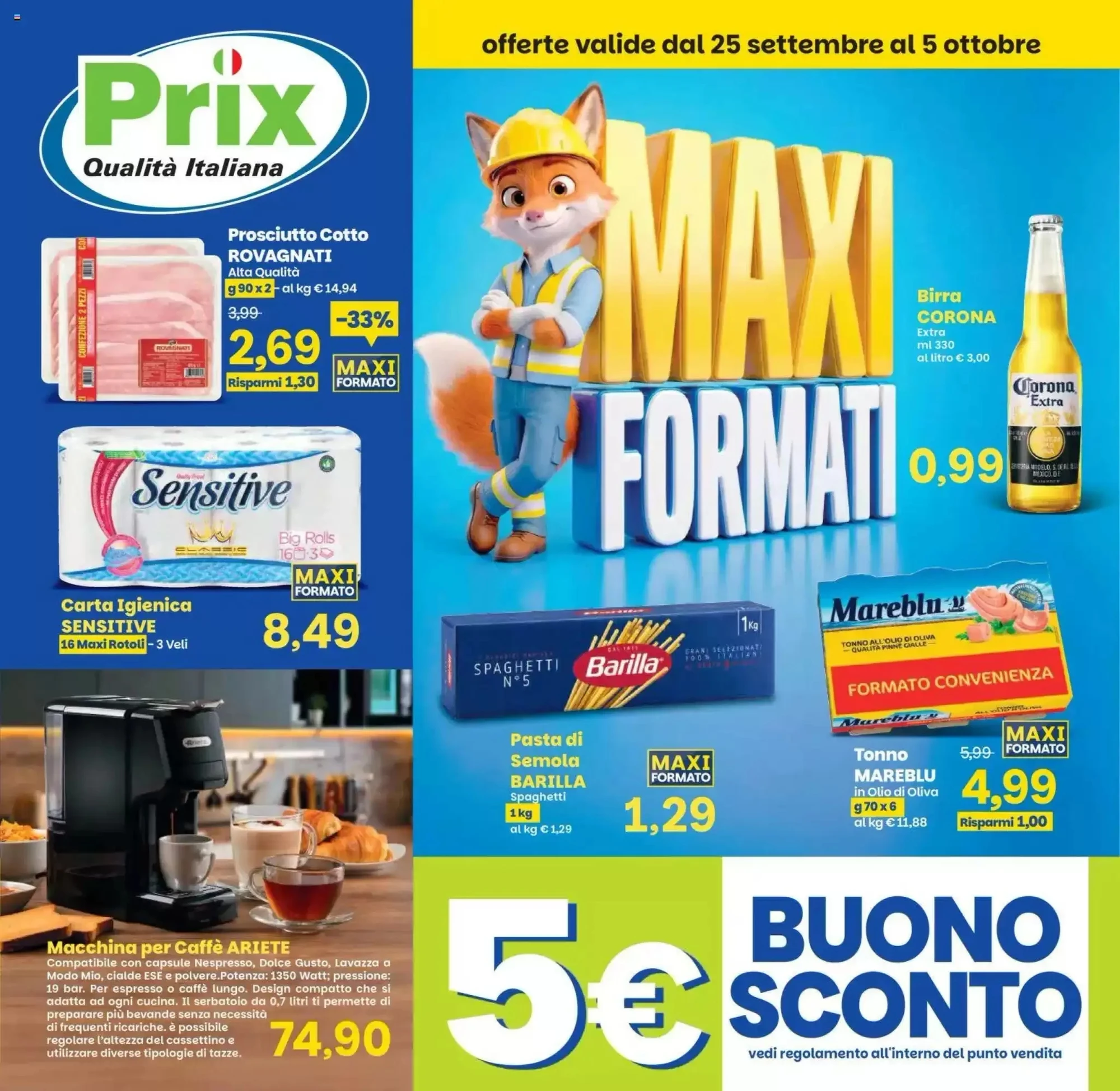 Copertina Prix Quality - Volantino Prix Quality