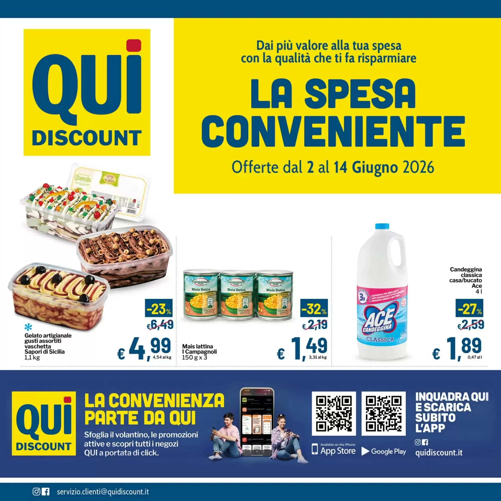 Copertina Qui Discount - Volantino Qui Discount