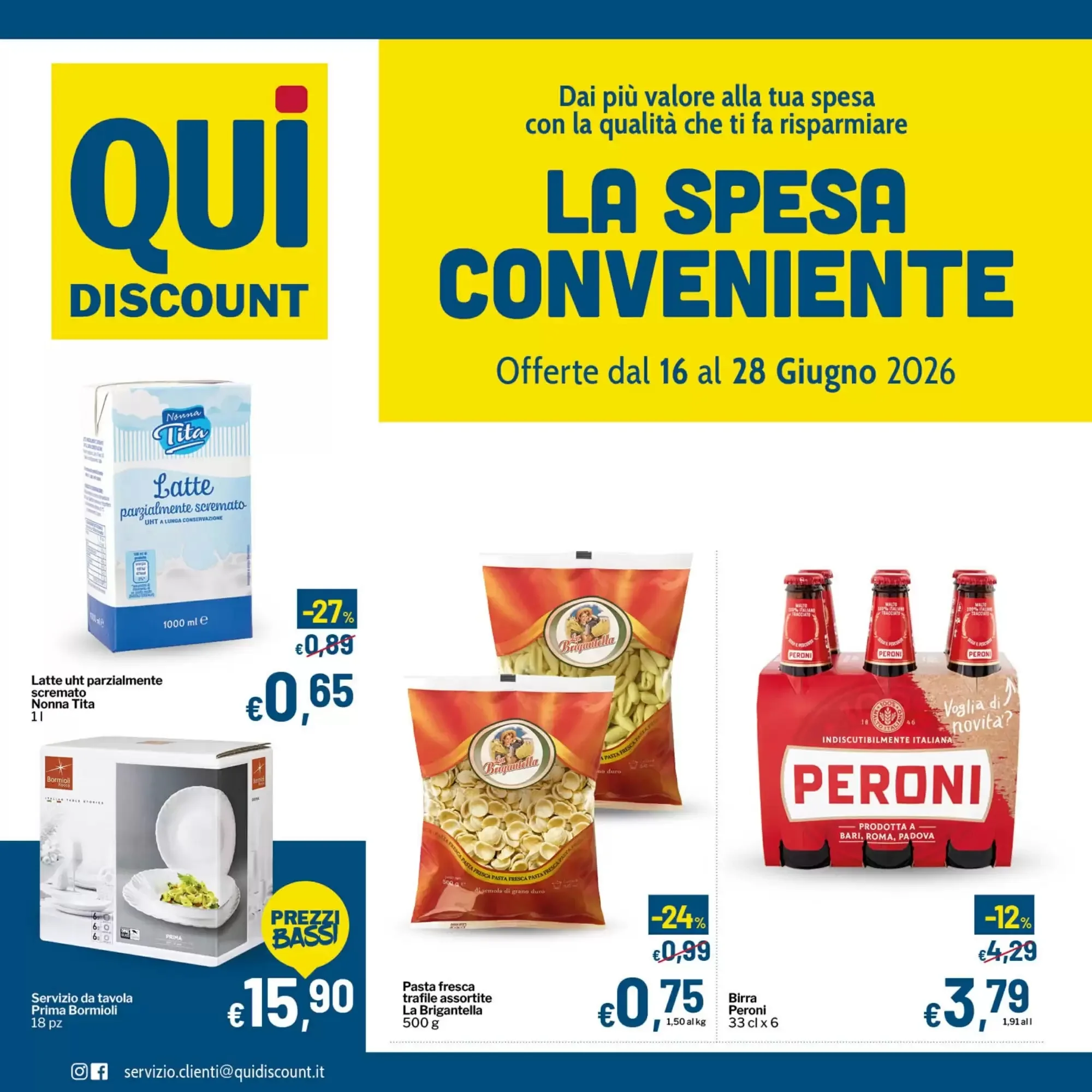 Copertina Qui Discount - Volantino Qui Discount
