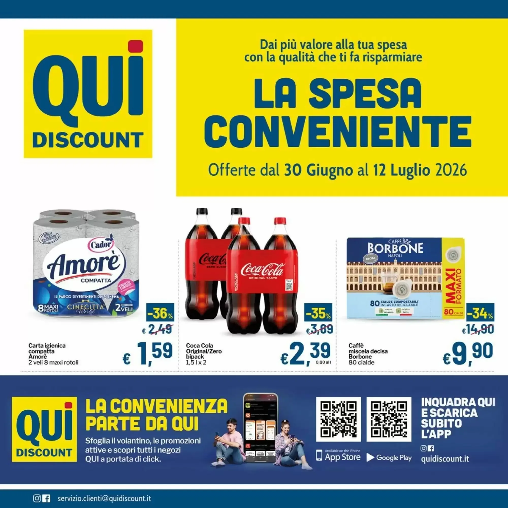 Copertina Qui Discount - Volantino Qui Discount