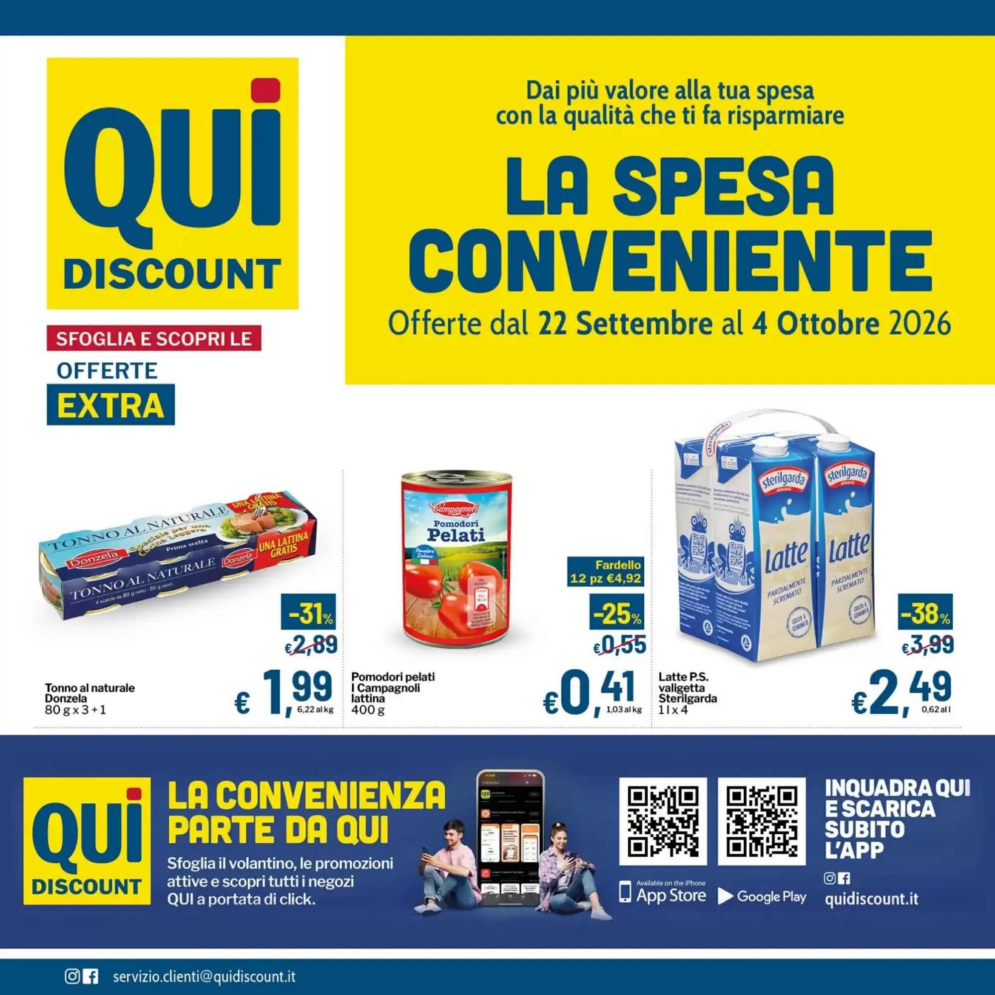 Copertina Qui Discount - Volantino Qui Discount