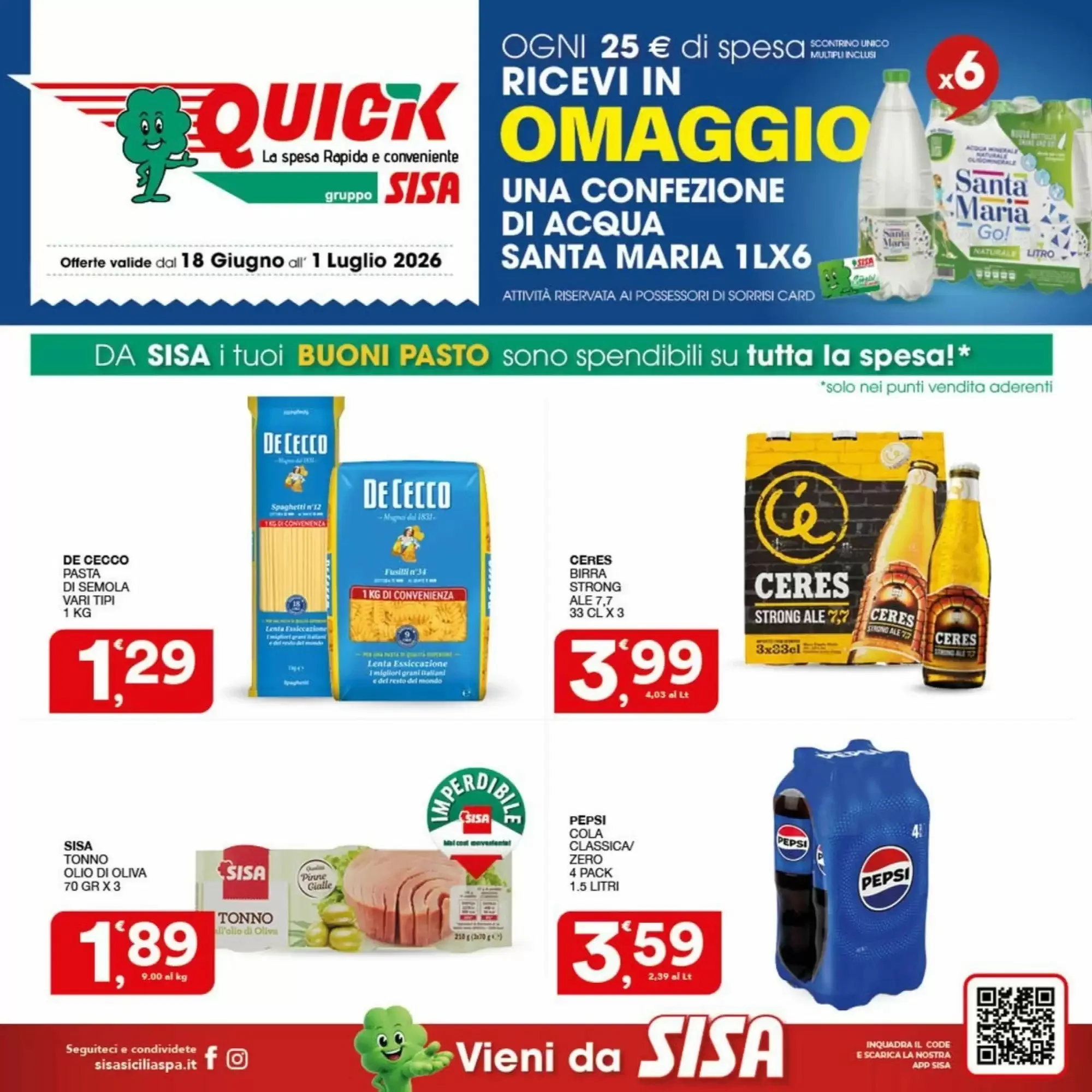 Copertina Quick Sisa - Volantino Quick Sisa