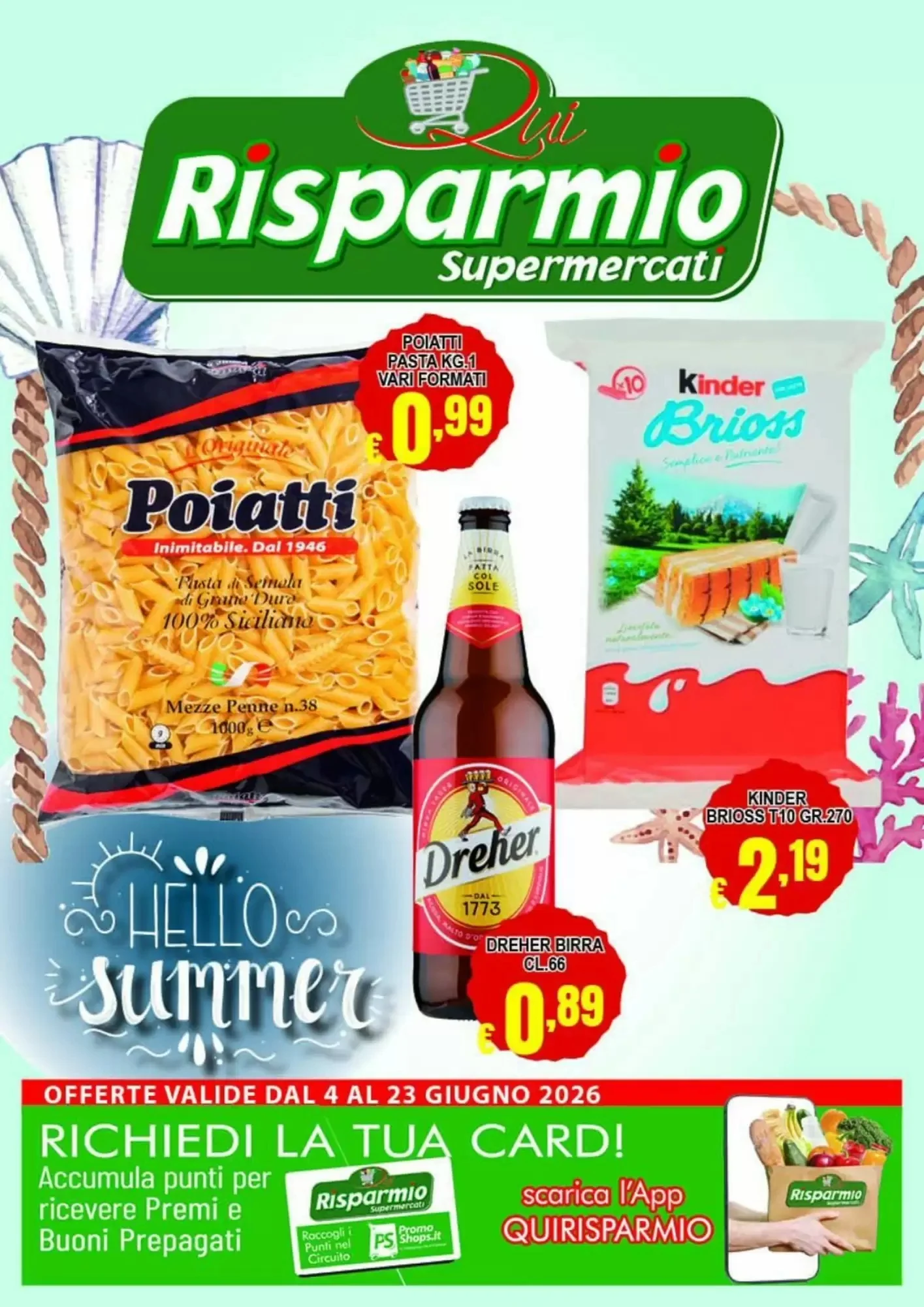 Copertina Risparmio Supermercati - Volantino Risparmio Supermercati