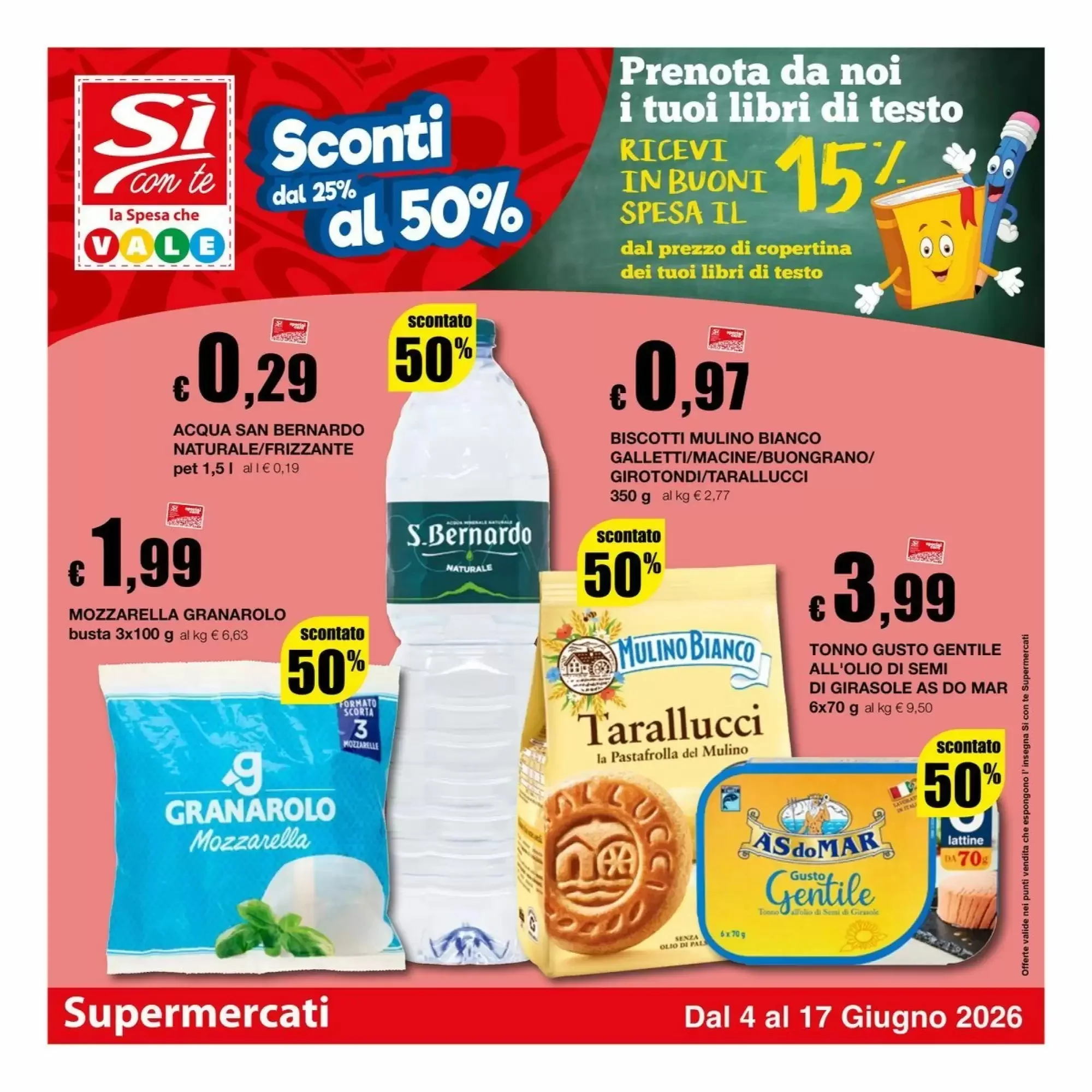 Copertina Si Con Te Supermercati - Volantino Si Con Te Supermercati