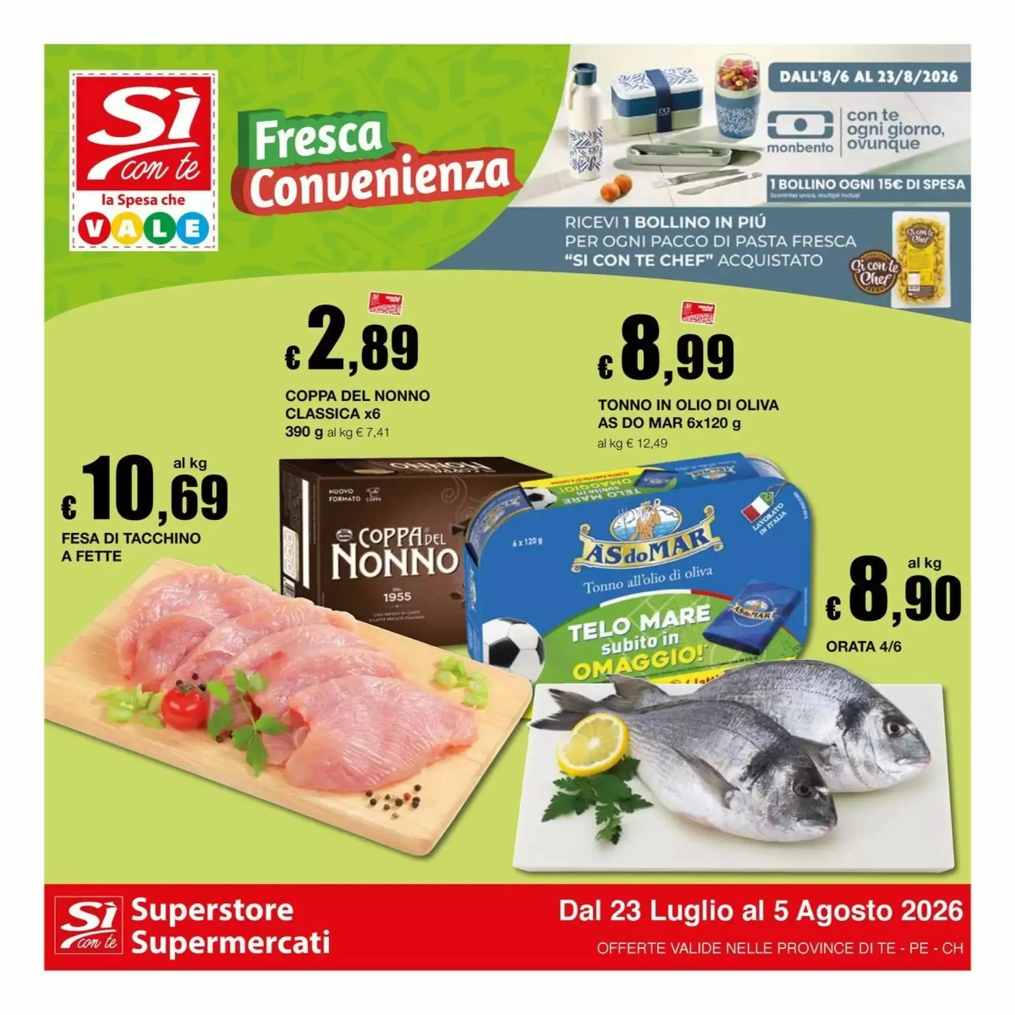 Copertina Si Con Te Supermercati - Volantino Si Con Te Supermercati