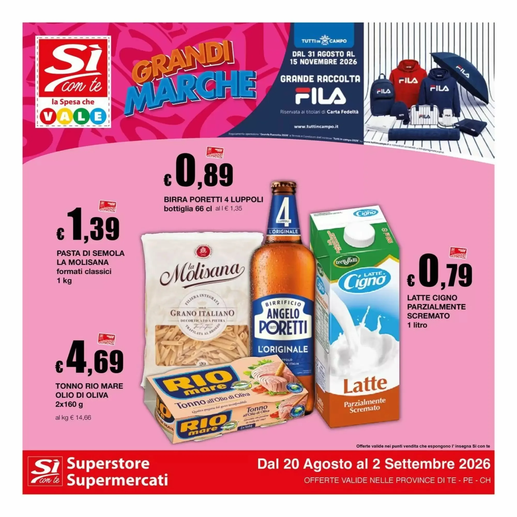 Copertina Si Con Te Supermercati - Volantino Si Con Te Supermercati