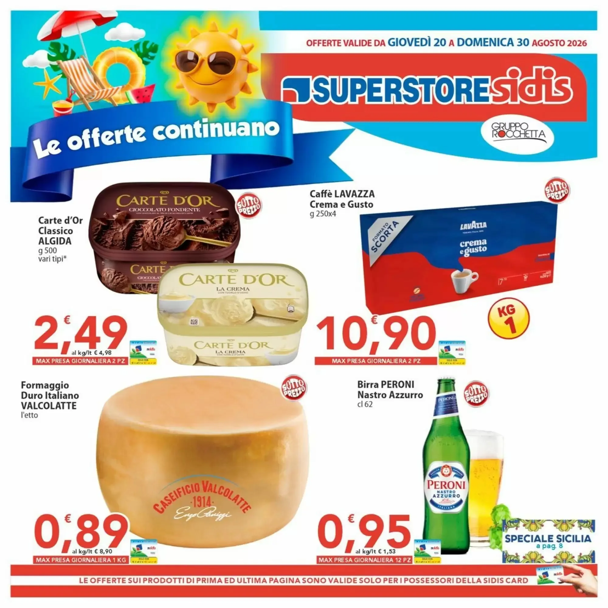 Copertina Sidis - Volantino Sidis