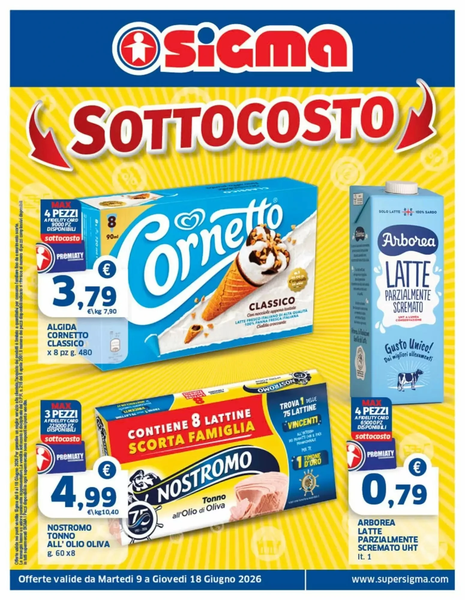 Copertina Sigma - Volantino Sigma