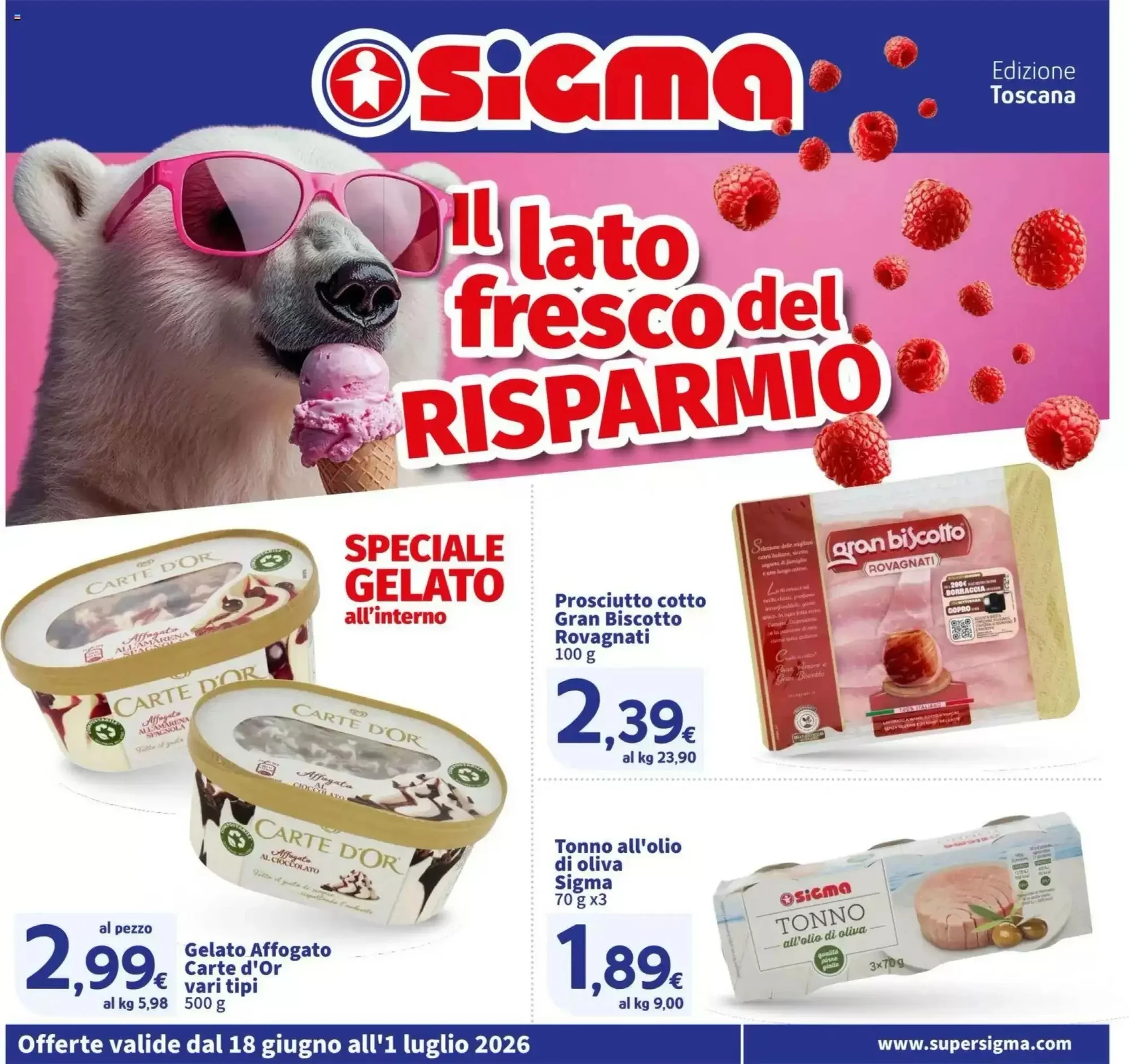 Copertina Sigma - Volantino Sigma