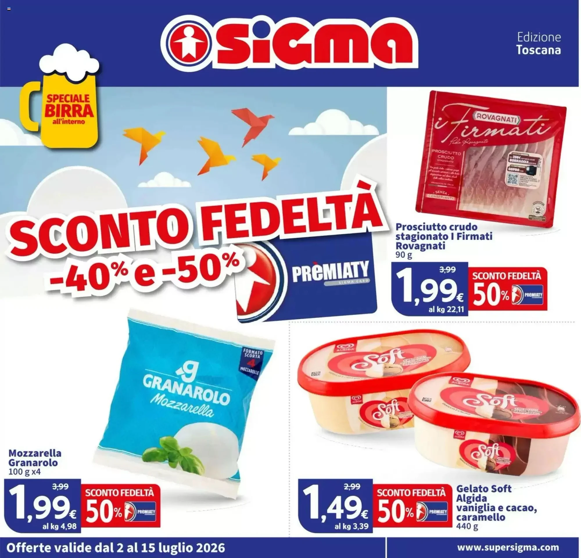 Copertina Sigma - Volantino Sigma