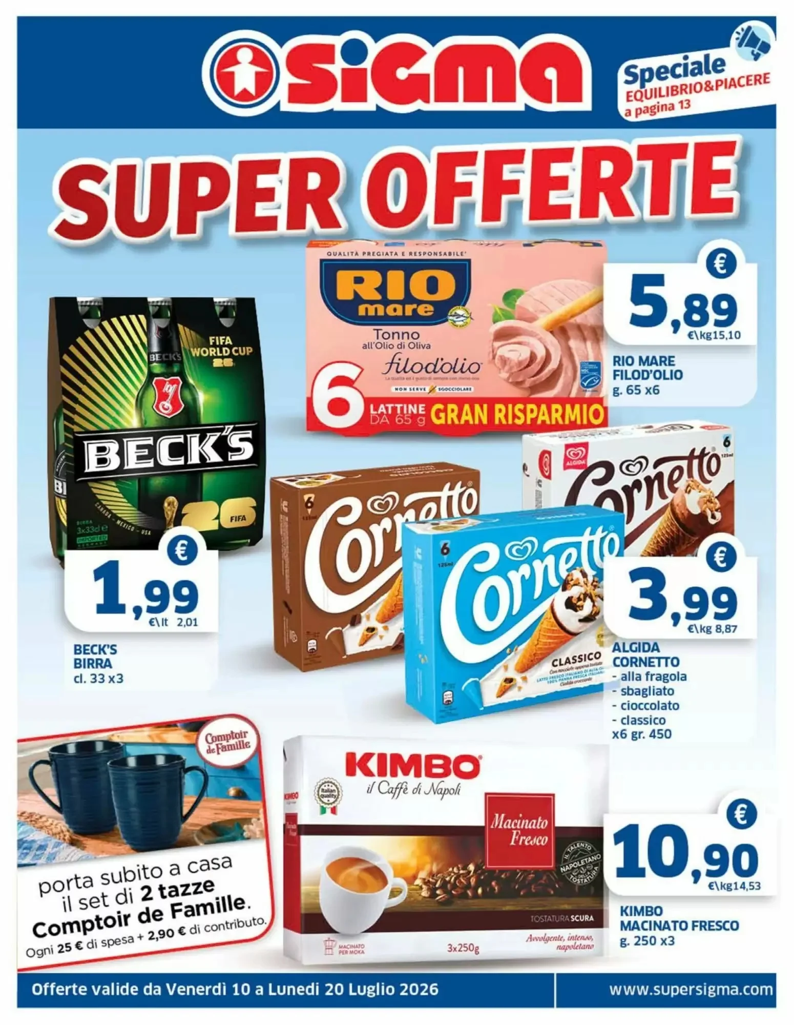 Copertina Sigma - Volantino Sigma
