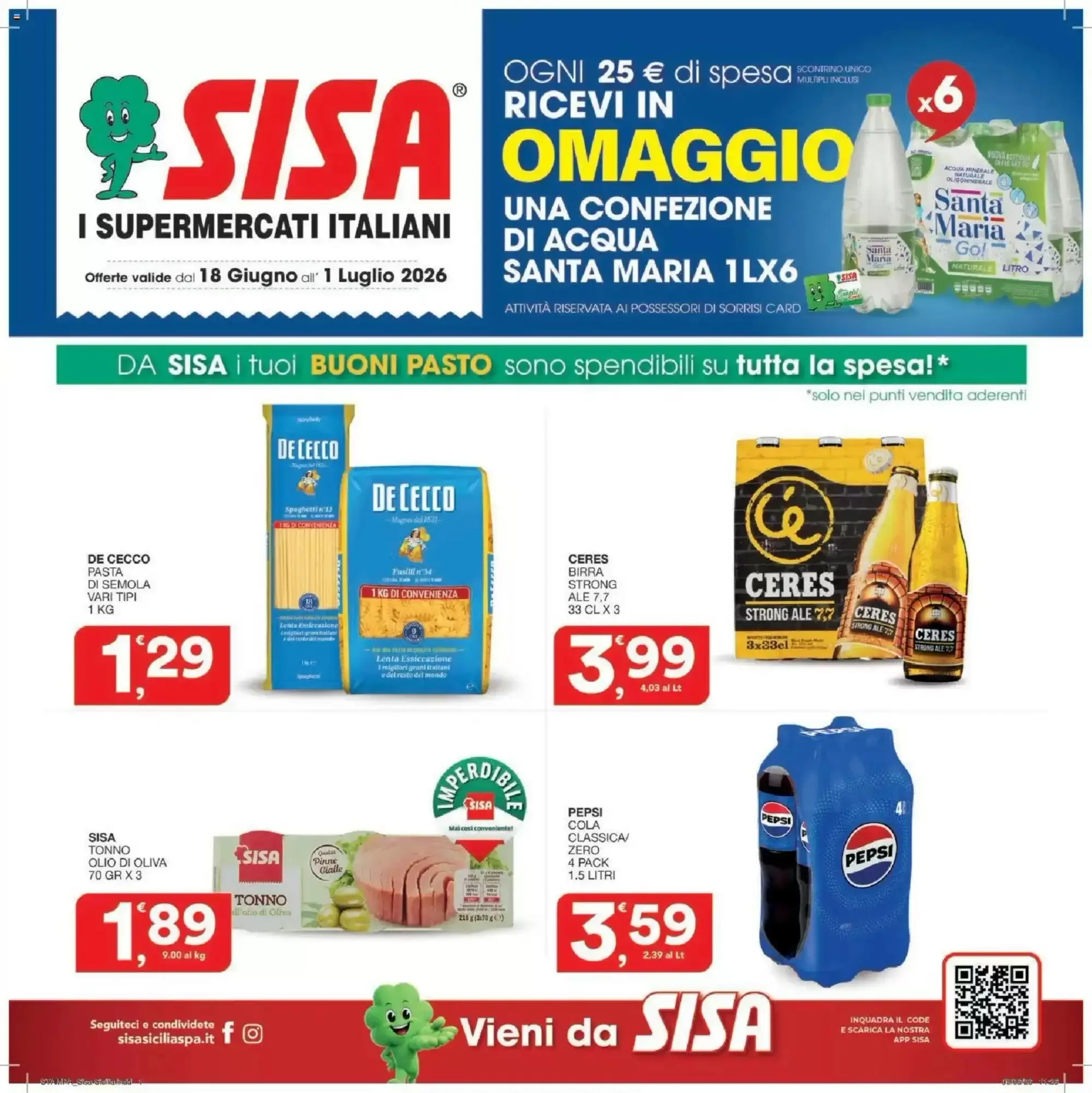 Copertina Sisa - Volantino Sisa
