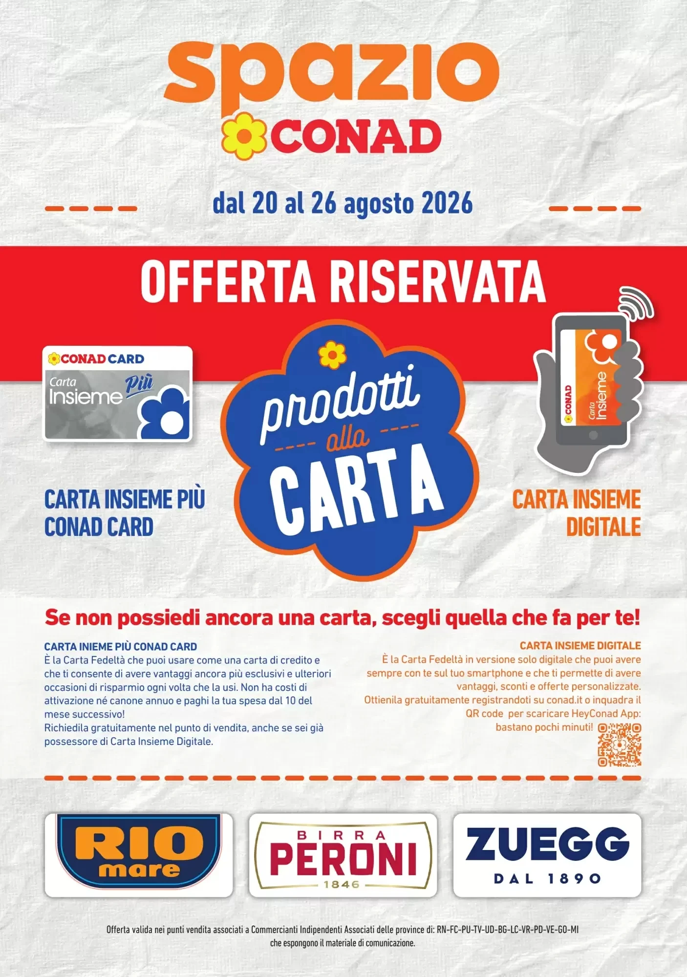 Copertina Spazio Conad - Volantino Spazio Conad