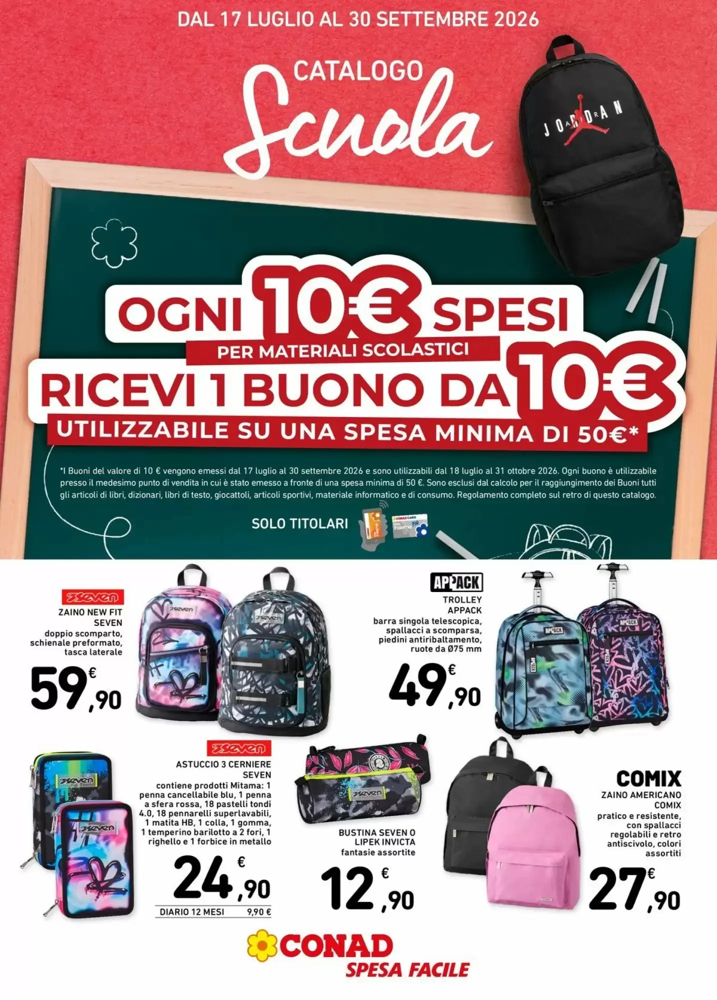 Copertina Spesa Facile Conad - Volantino Spesa Facile Conad