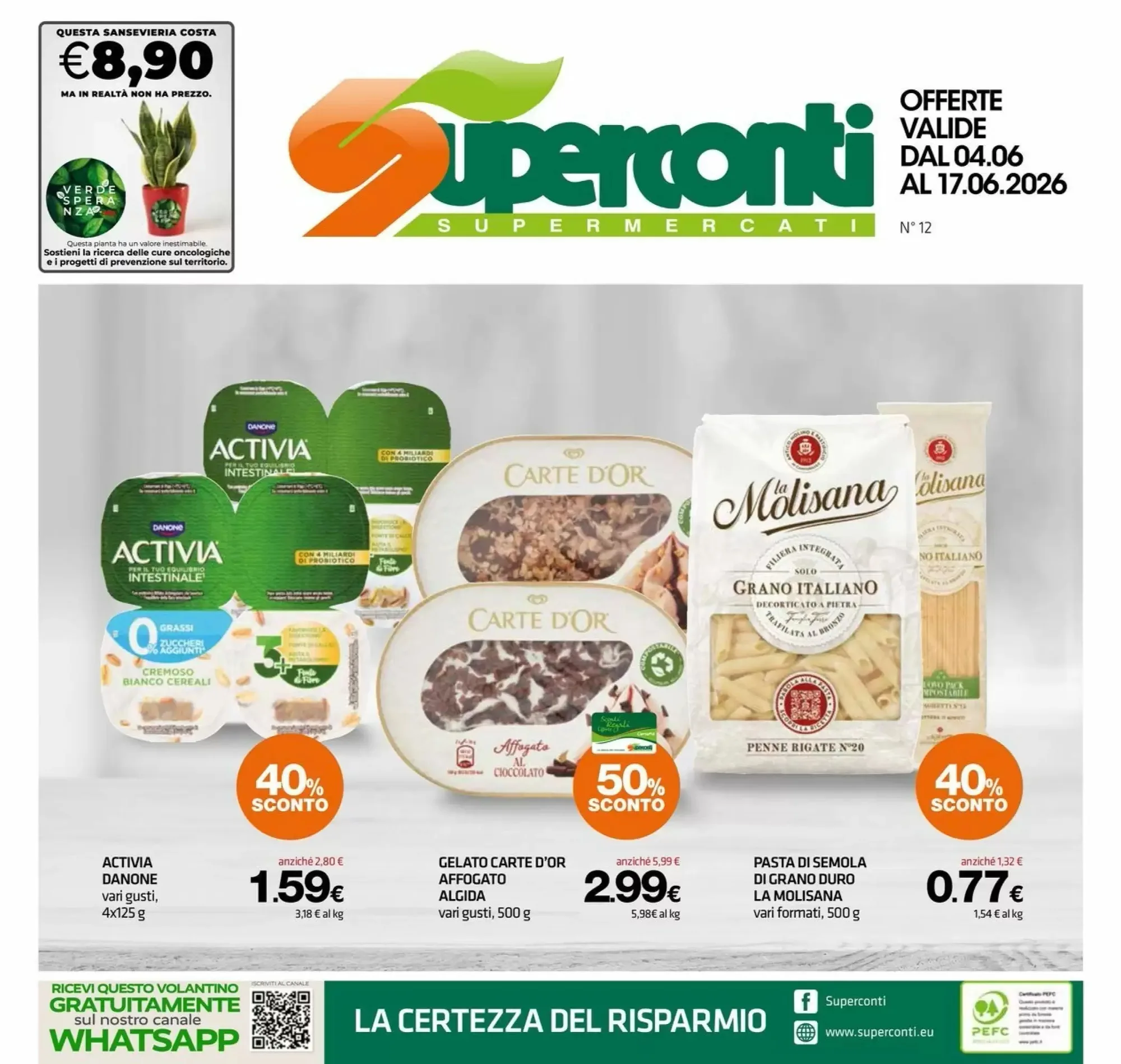 Copertina Superconti - Volantino Superconti