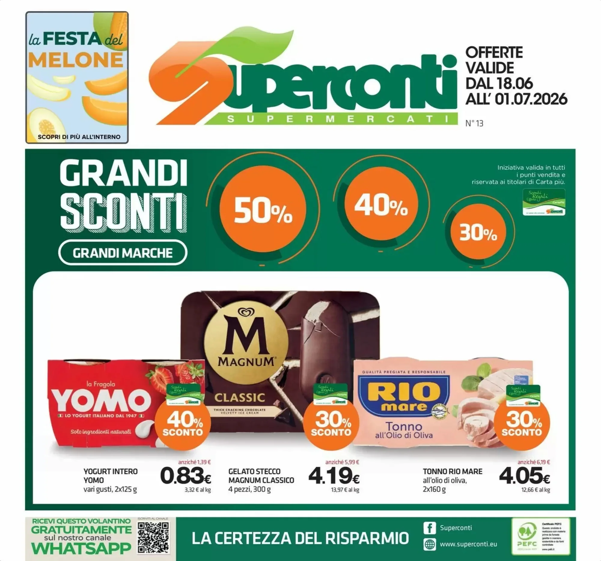 Copertina Superconti - Volantino Superconti