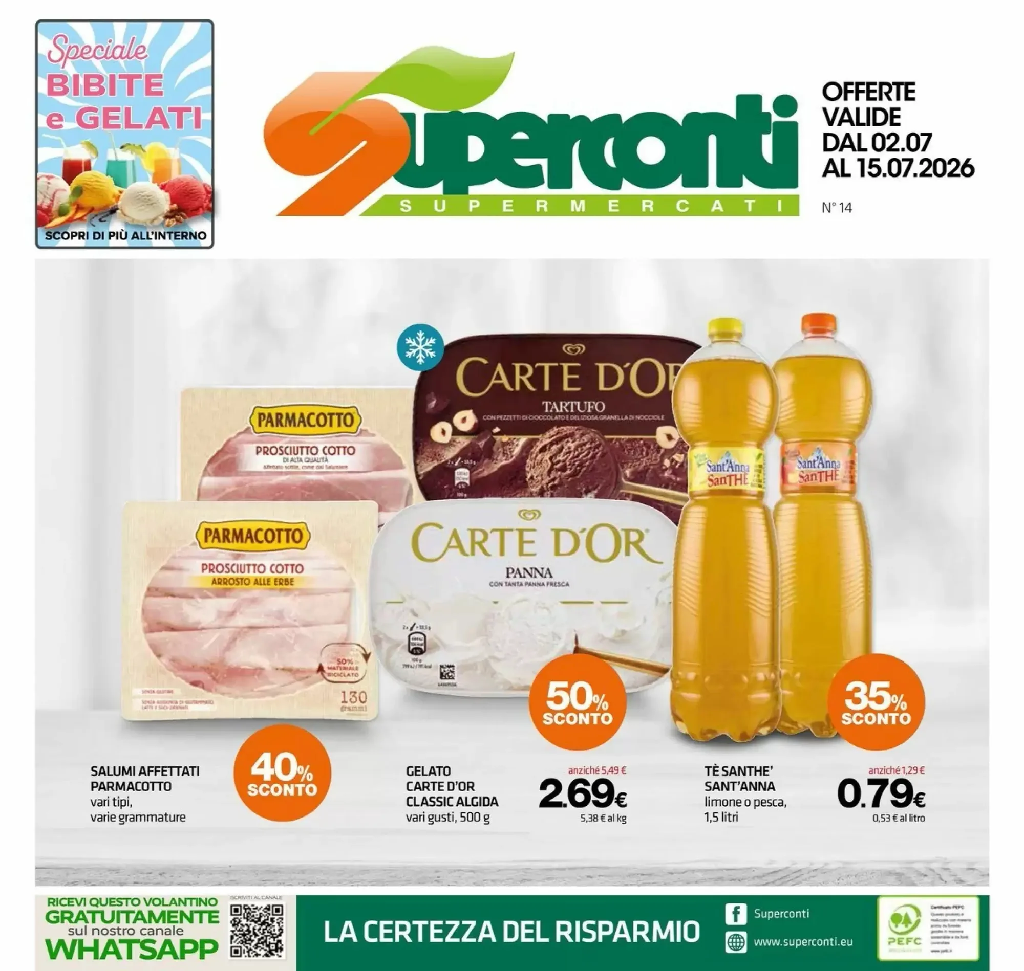 Copertina Superconti - Volantino Superconti