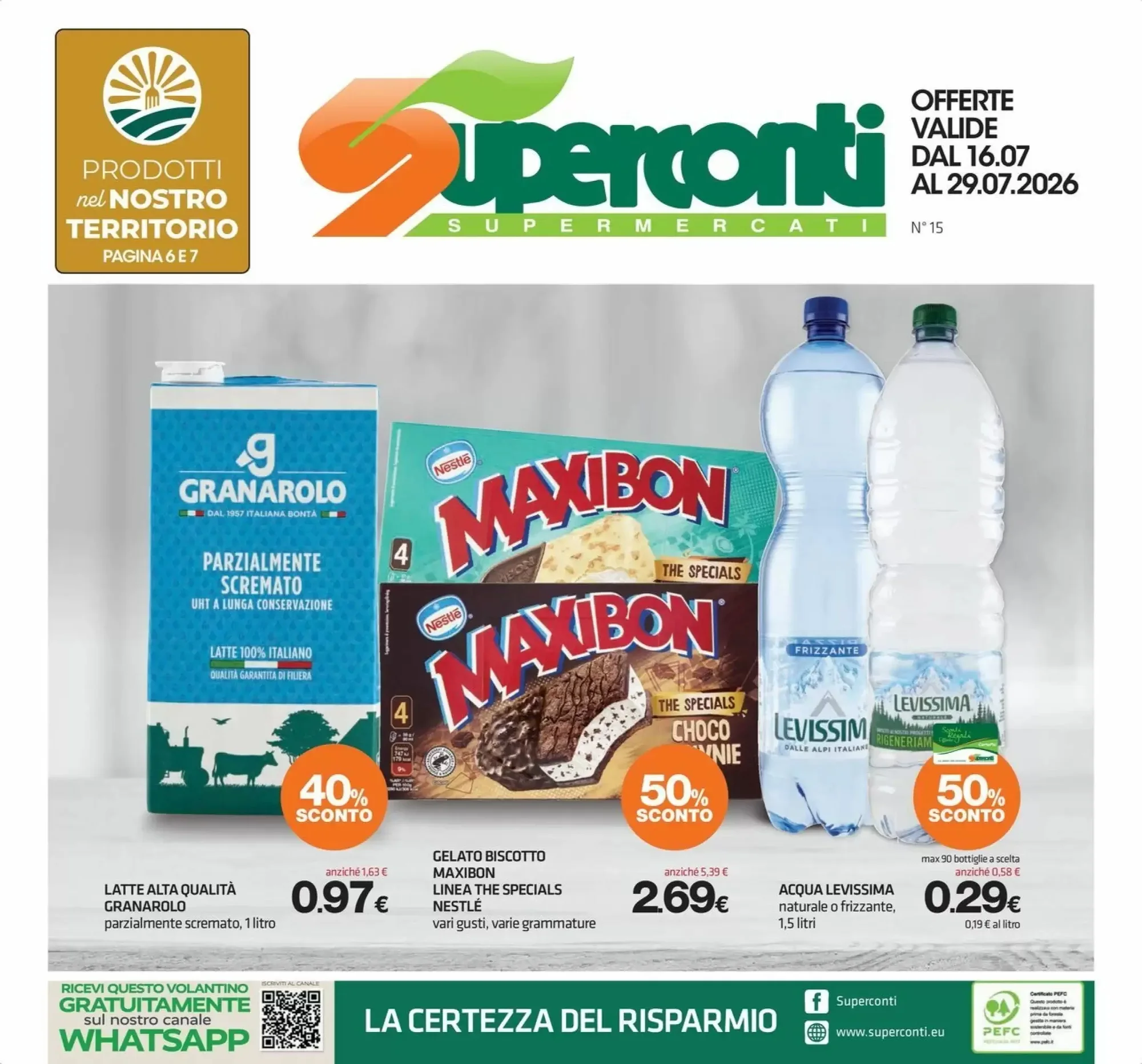 Copertina Superconti - Volantino Superconti
