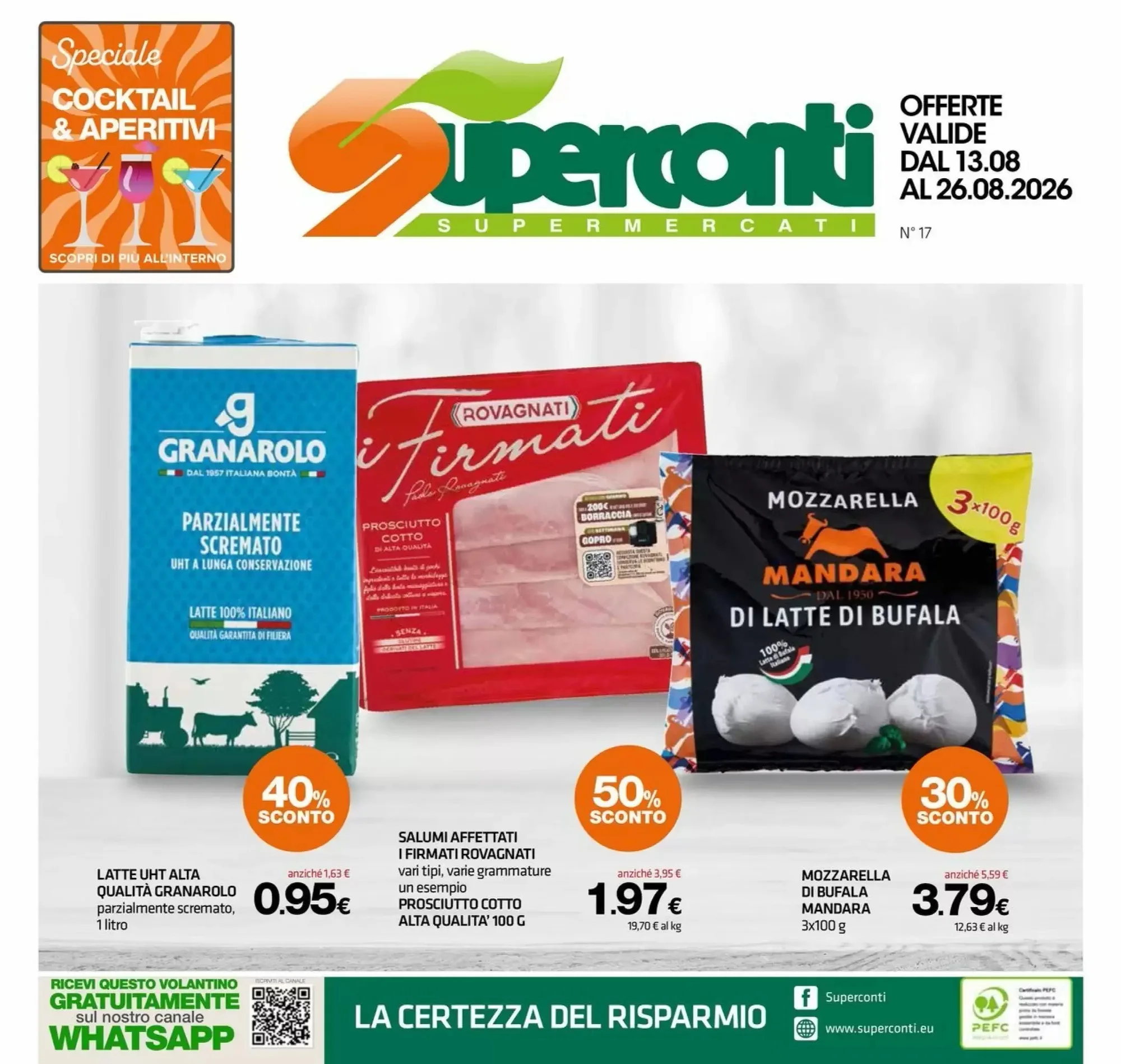 Copertina Superconti - Volantino Superconti