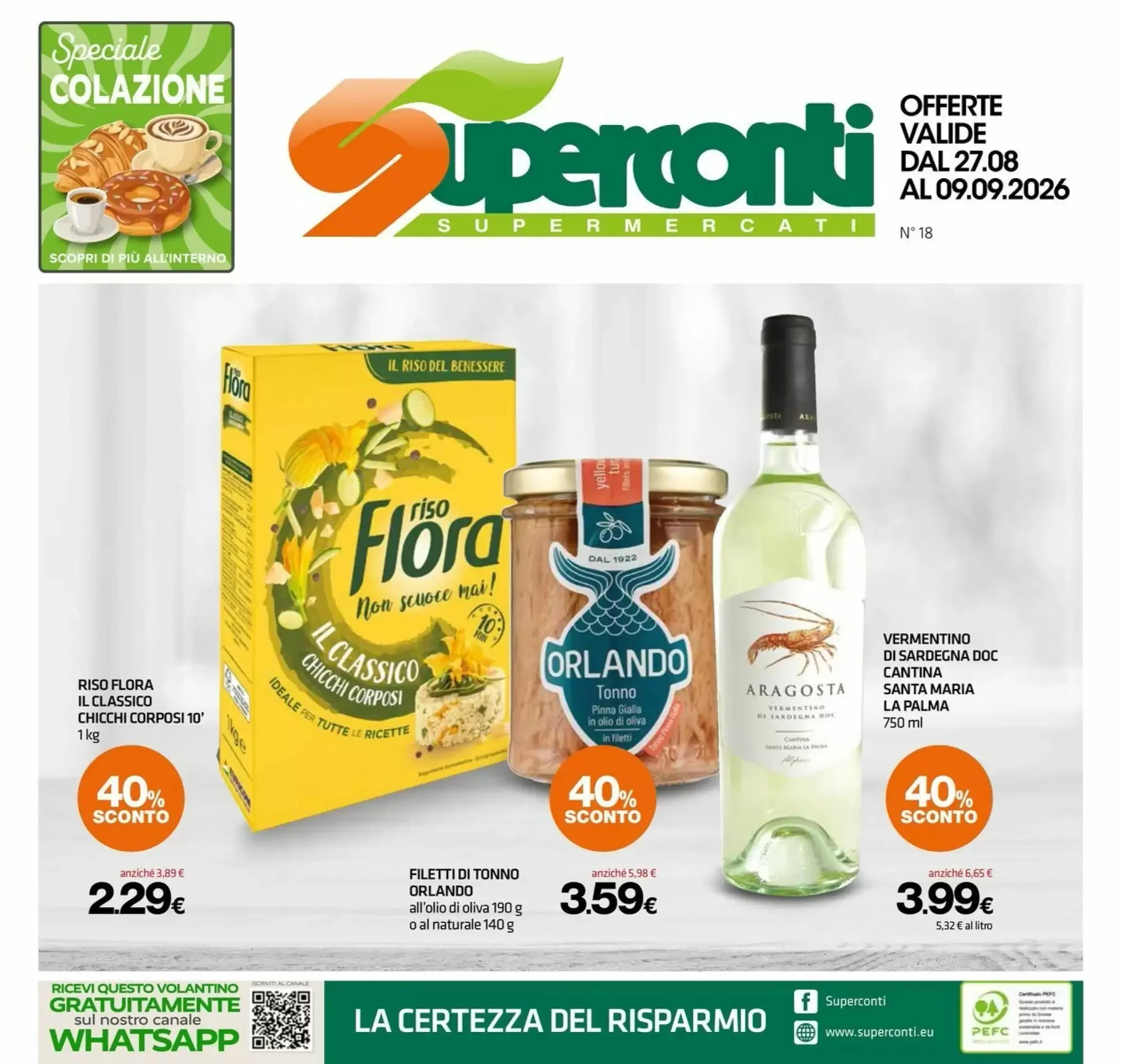 Copertina Superconti - Volantino Superconti