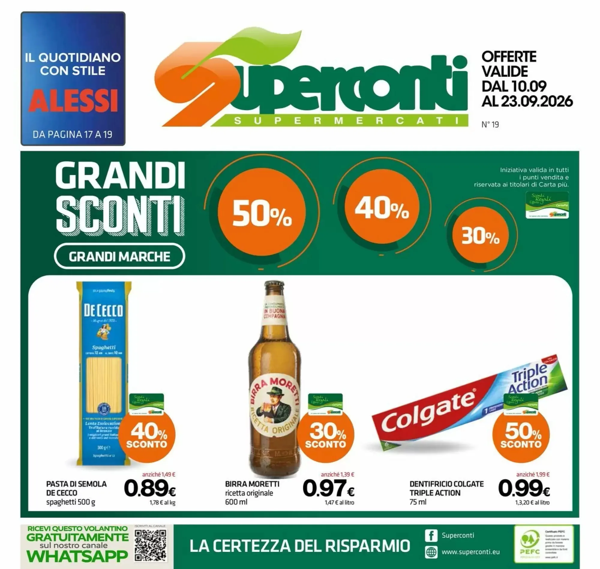 Copertina Superconti - Volantino Superconti