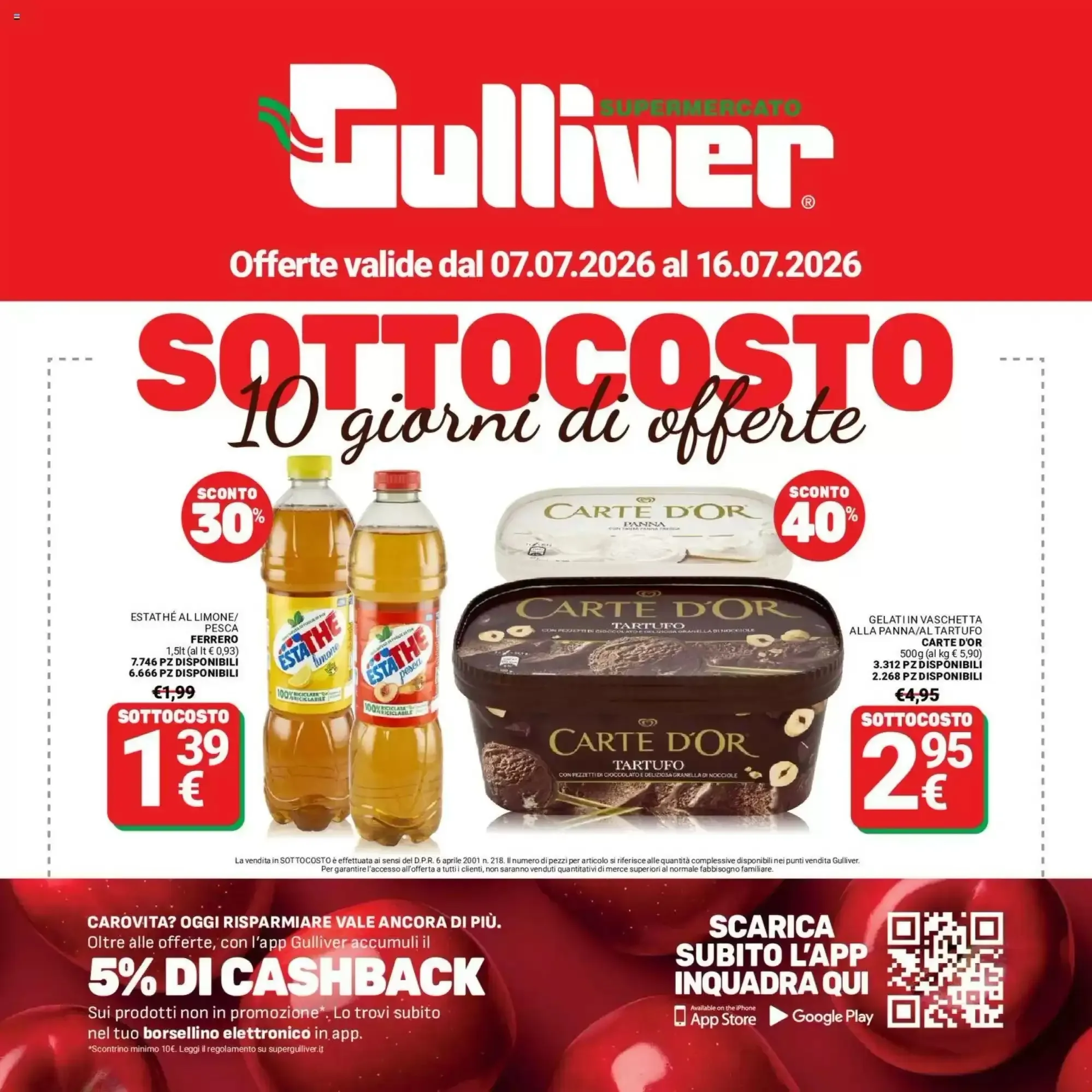 Copertina Supermercati Gulliver - Volantino Supermercati Gulliver