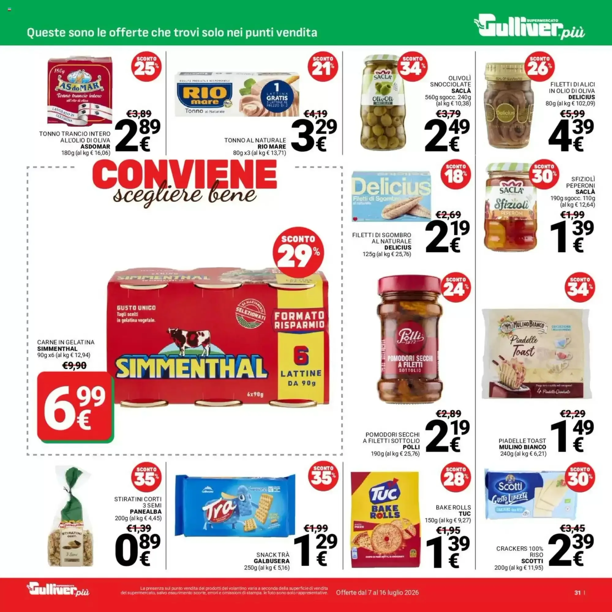 Volantino Supermercati Gulliver Volantino Supermercati Gulliver pagina 31