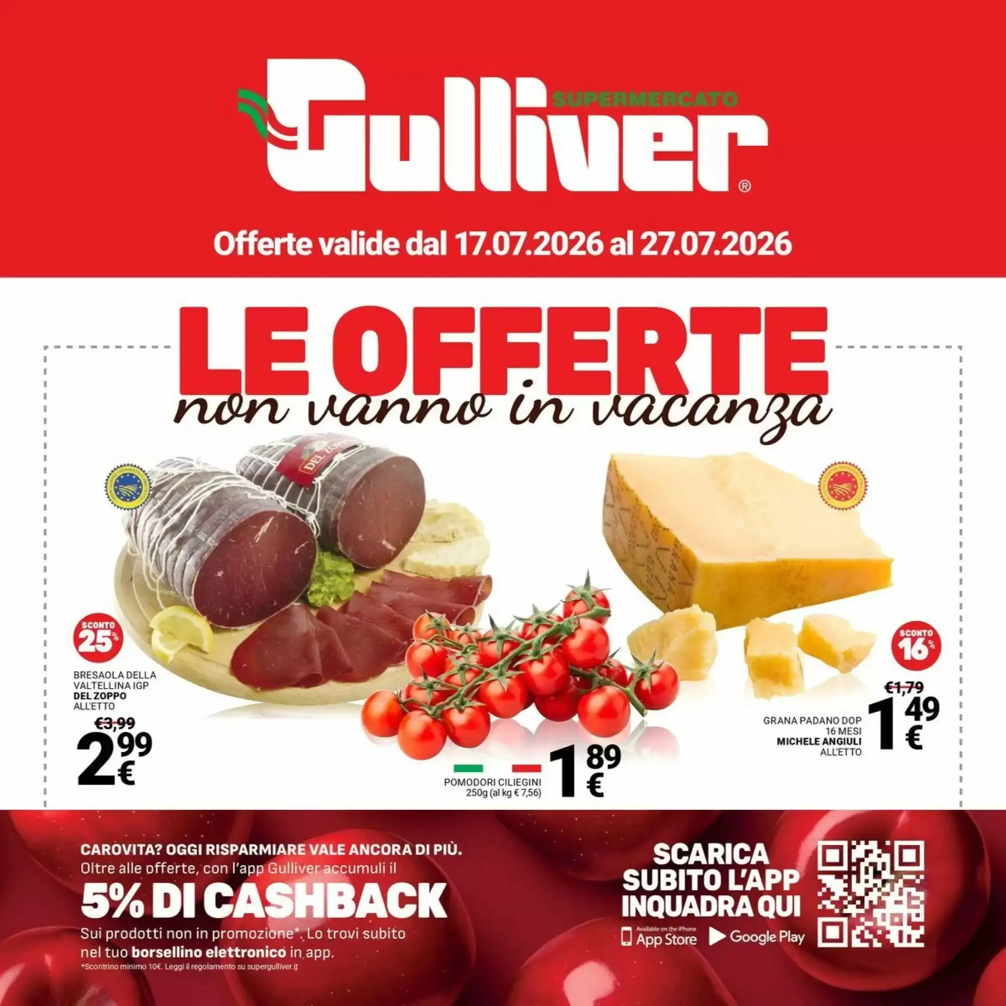 Copertina Supermercati Gulliver - Volantino Supermercati Gulliver