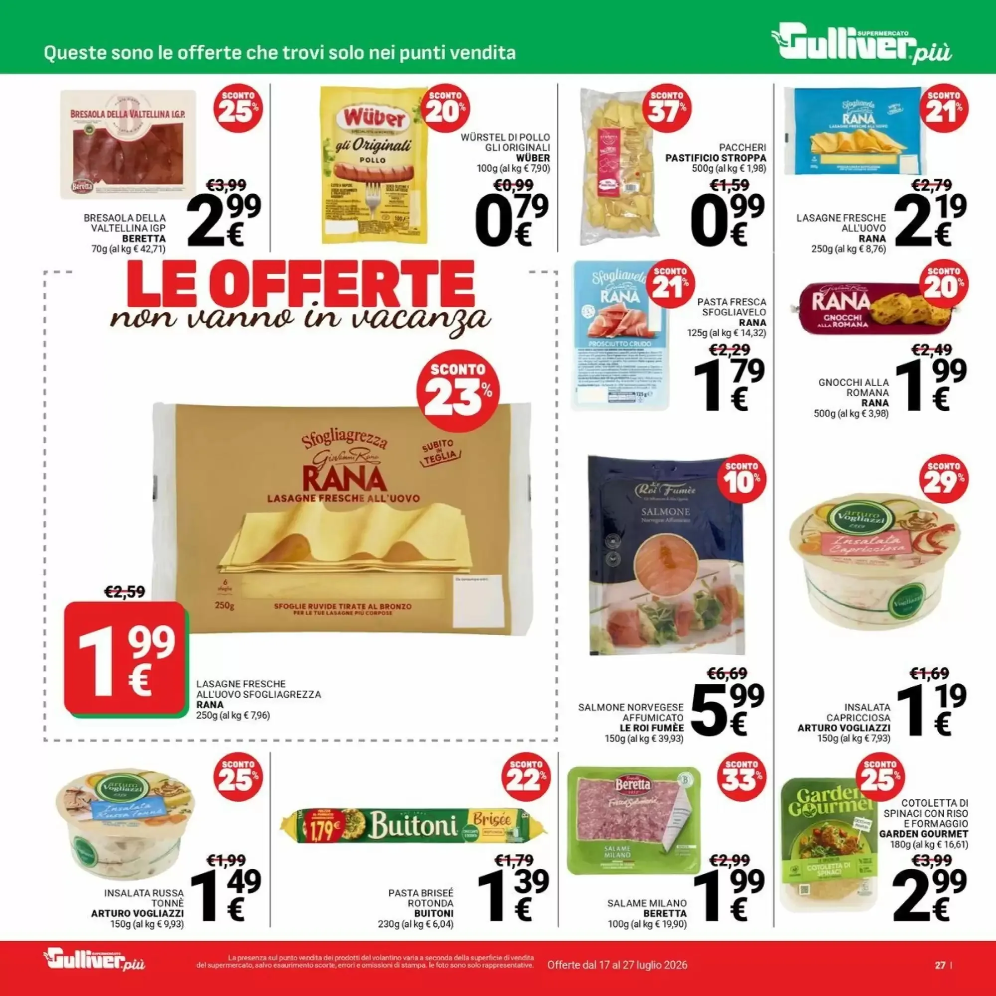 Volantino Supermercati Gulliver Volantino Supermercati Gulliver pagina 27