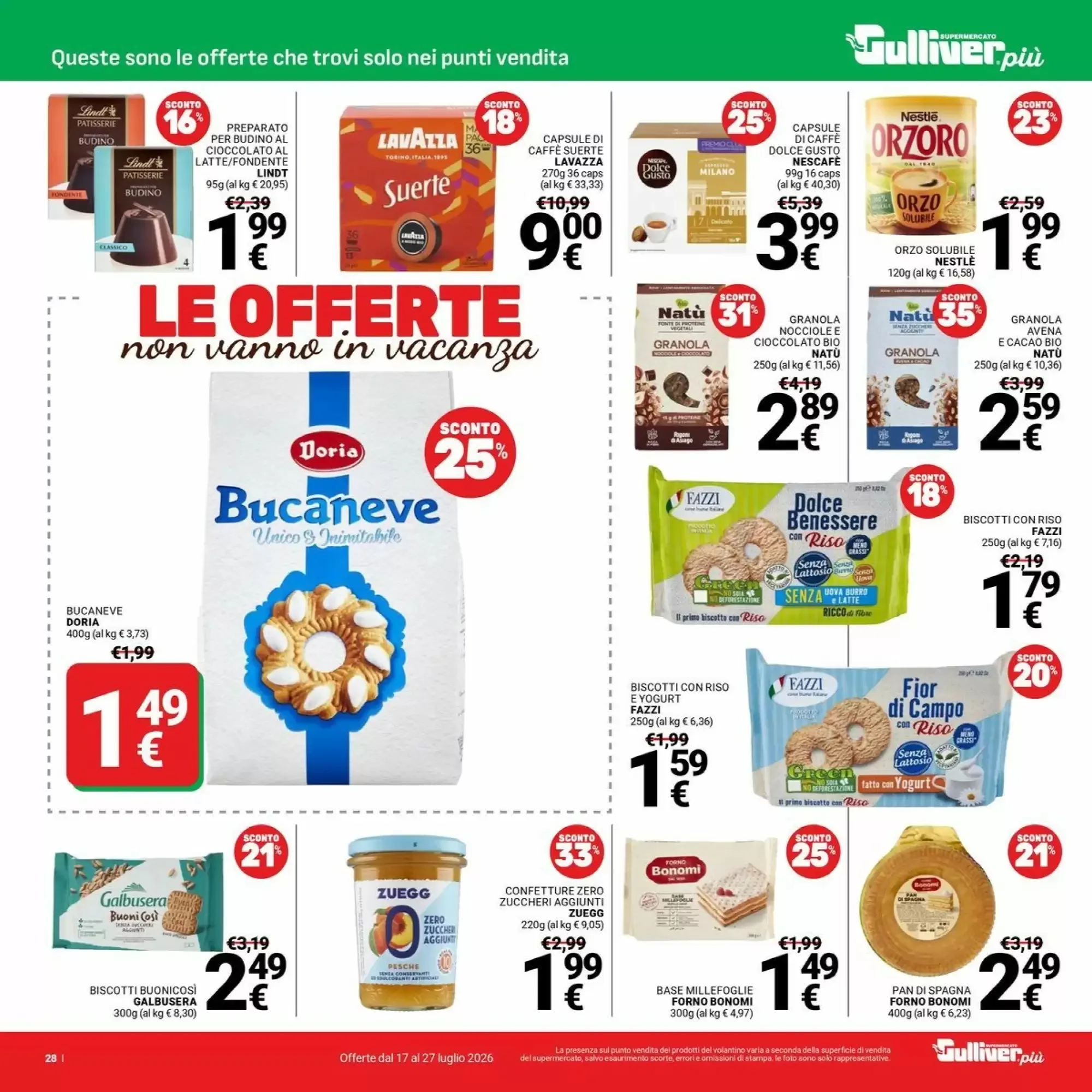 Volantino Supermercati Gulliver Volantino Supermercati Gulliver pagina 28