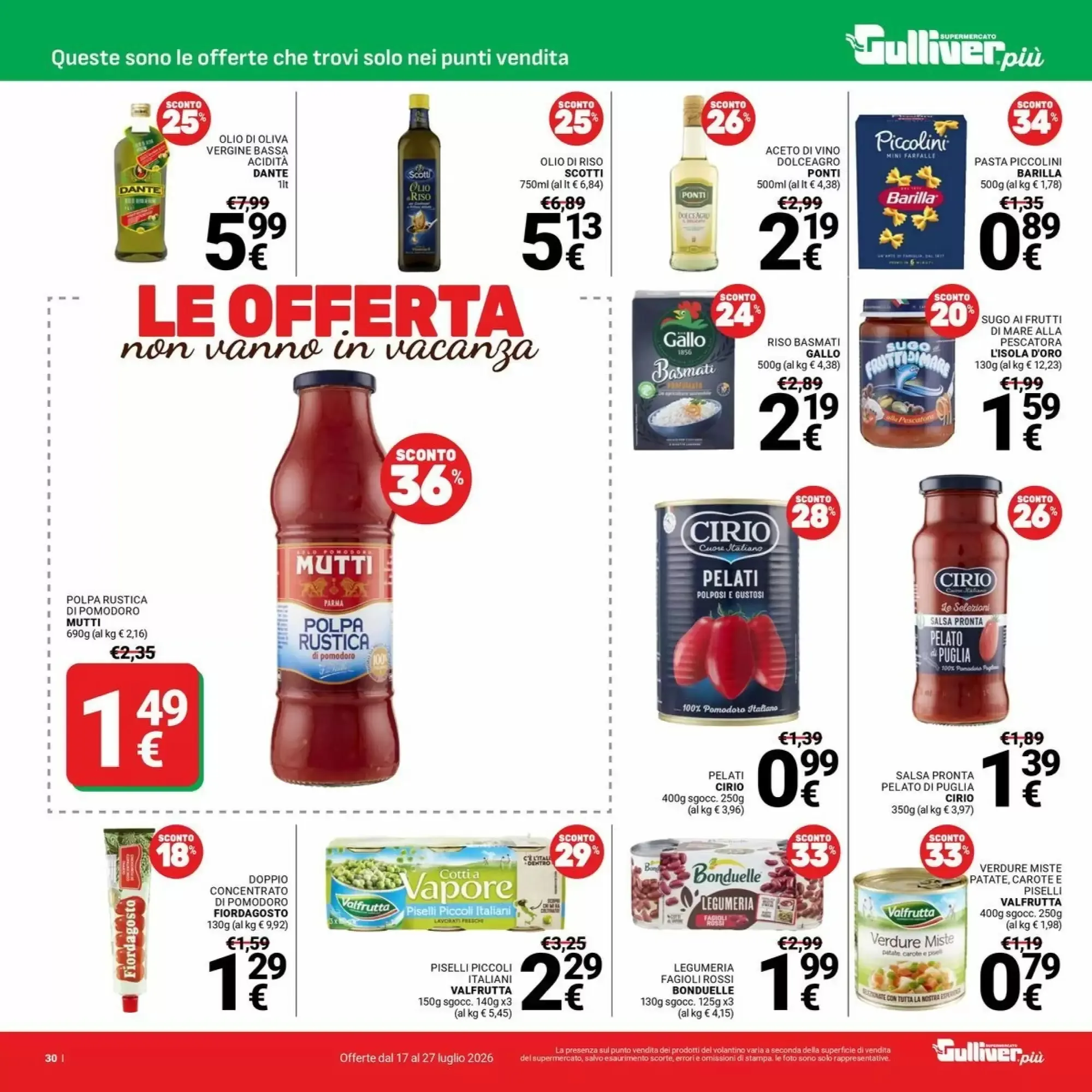 Volantino Supermercati Gulliver Volantino Supermercati Gulliver pagina 30