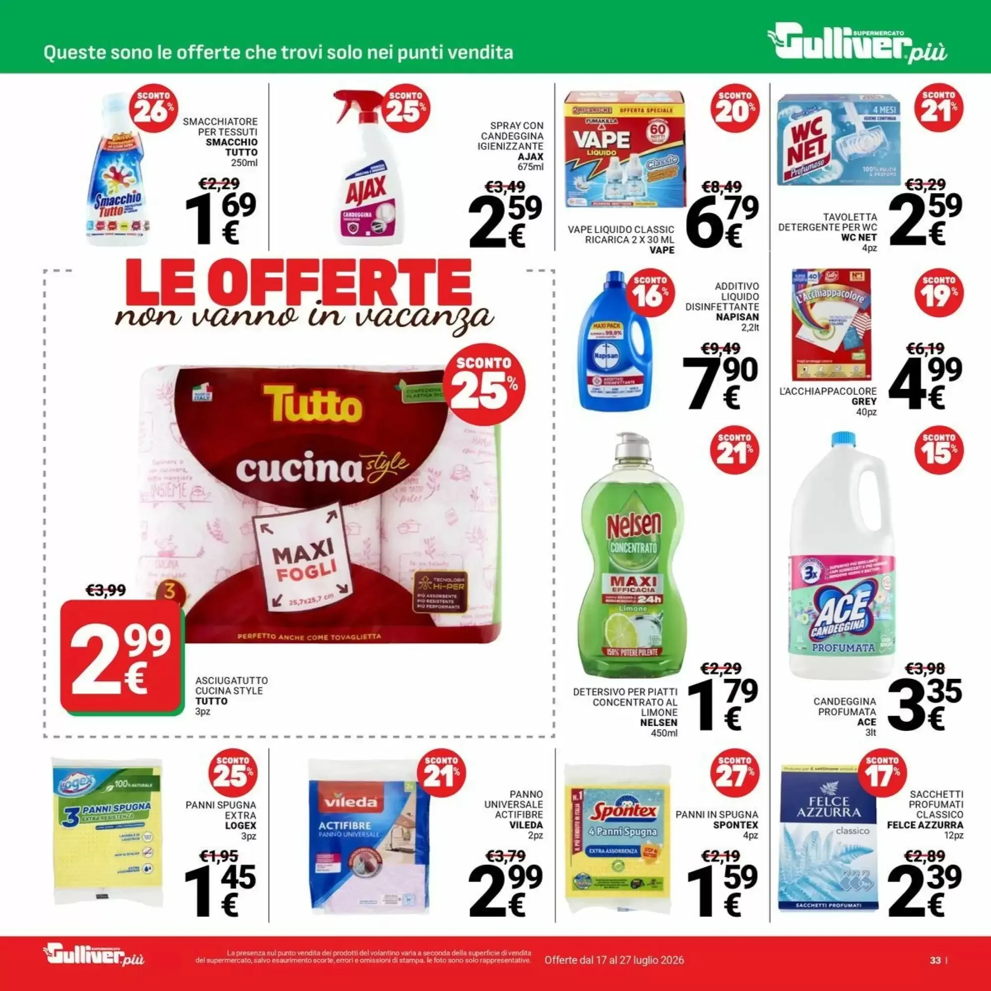 Volantino Supermercati Gulliver Volantino Supermercati Gulliver pagina 33
