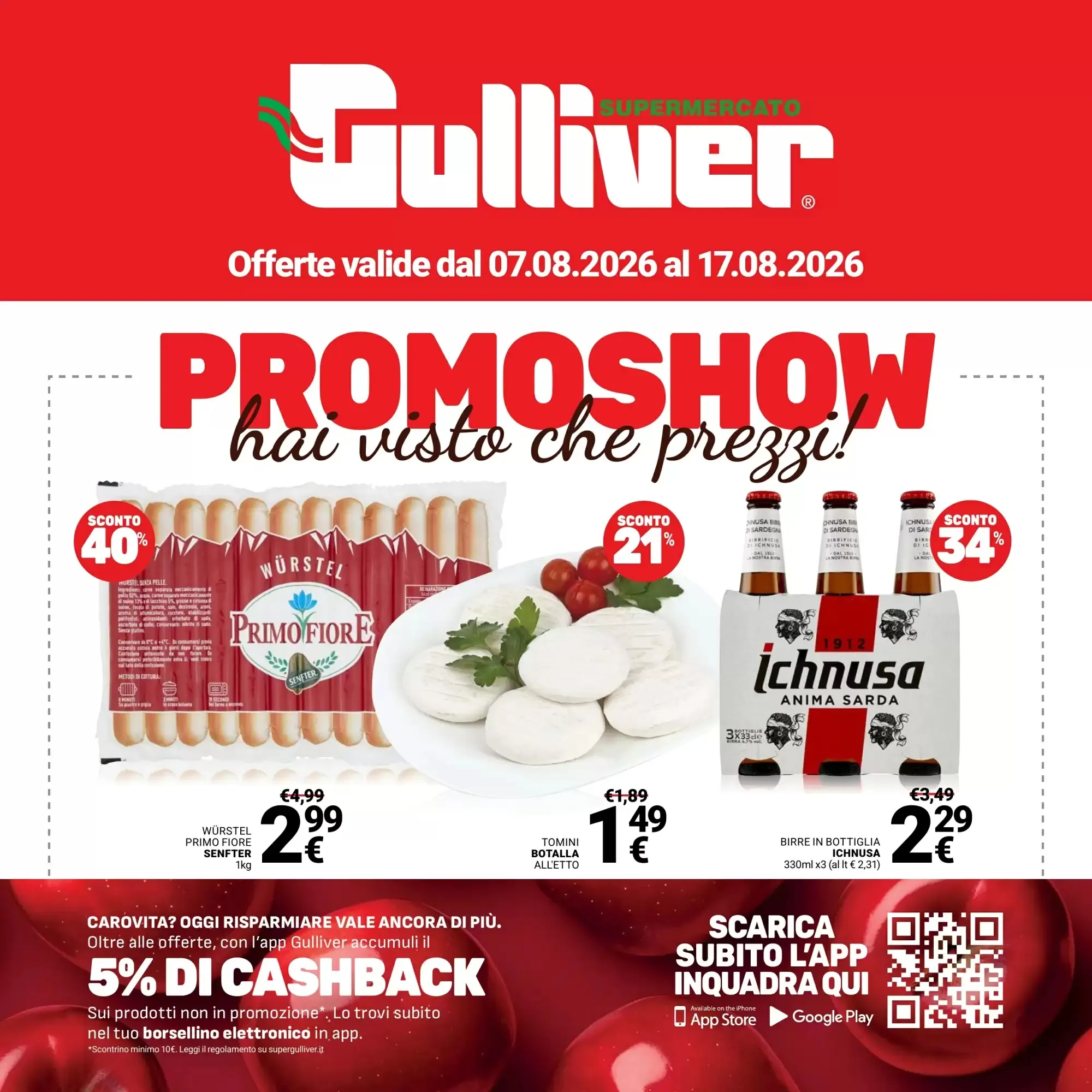 Copertina Supermercati Gulliver - Volantino Supermercati Gulliver