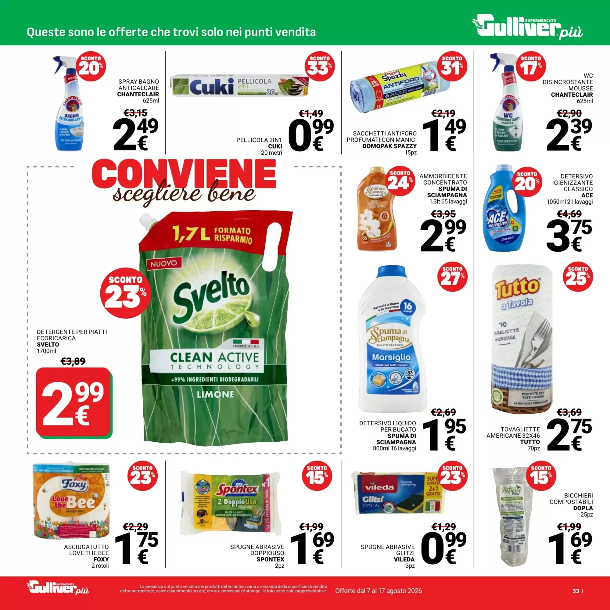Volantino Supermercati Gulliver Volantino Supermercati Gulliver pagina 33