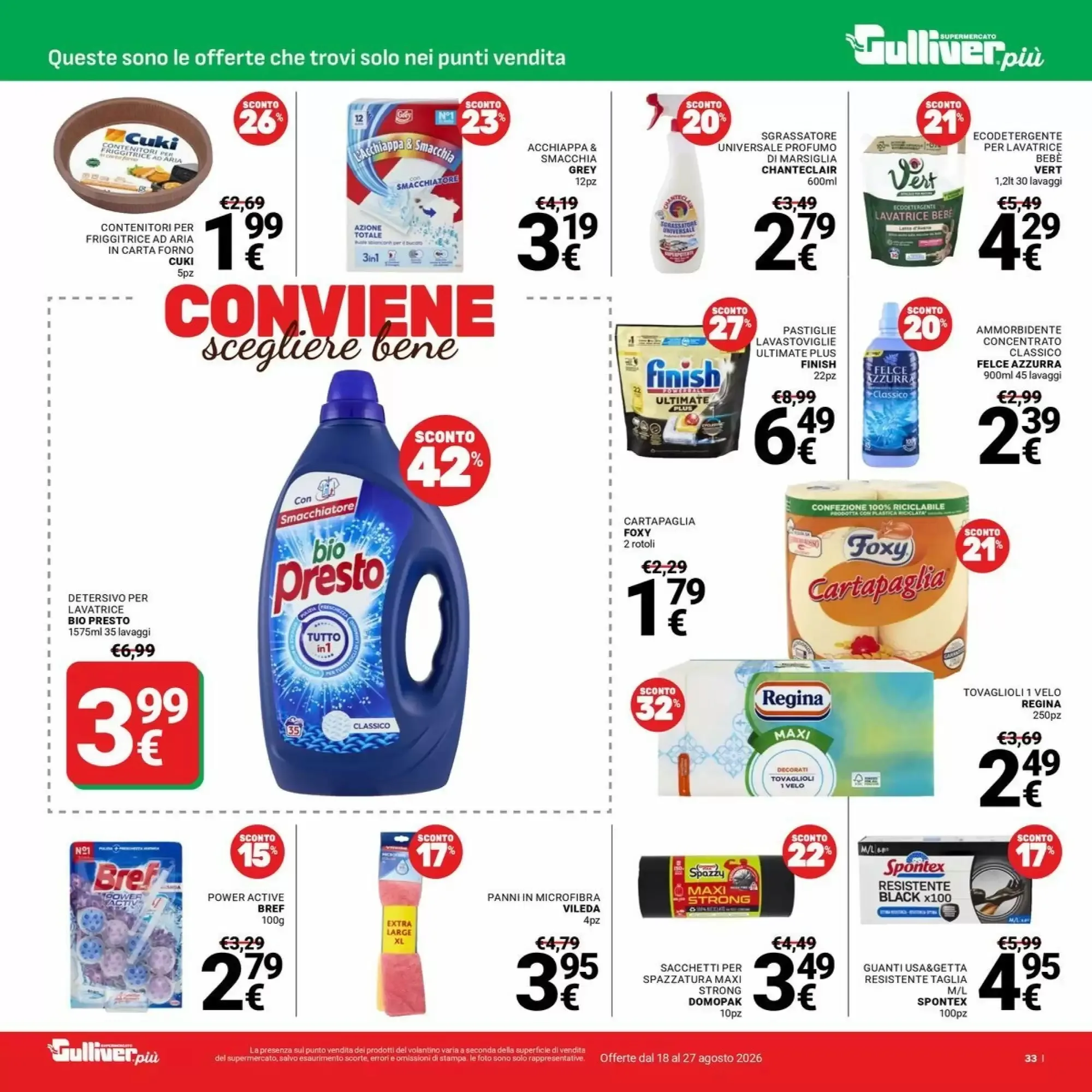 Volantino Supermercati Gulliver Volantino Supermercati Gulliver pagina 33