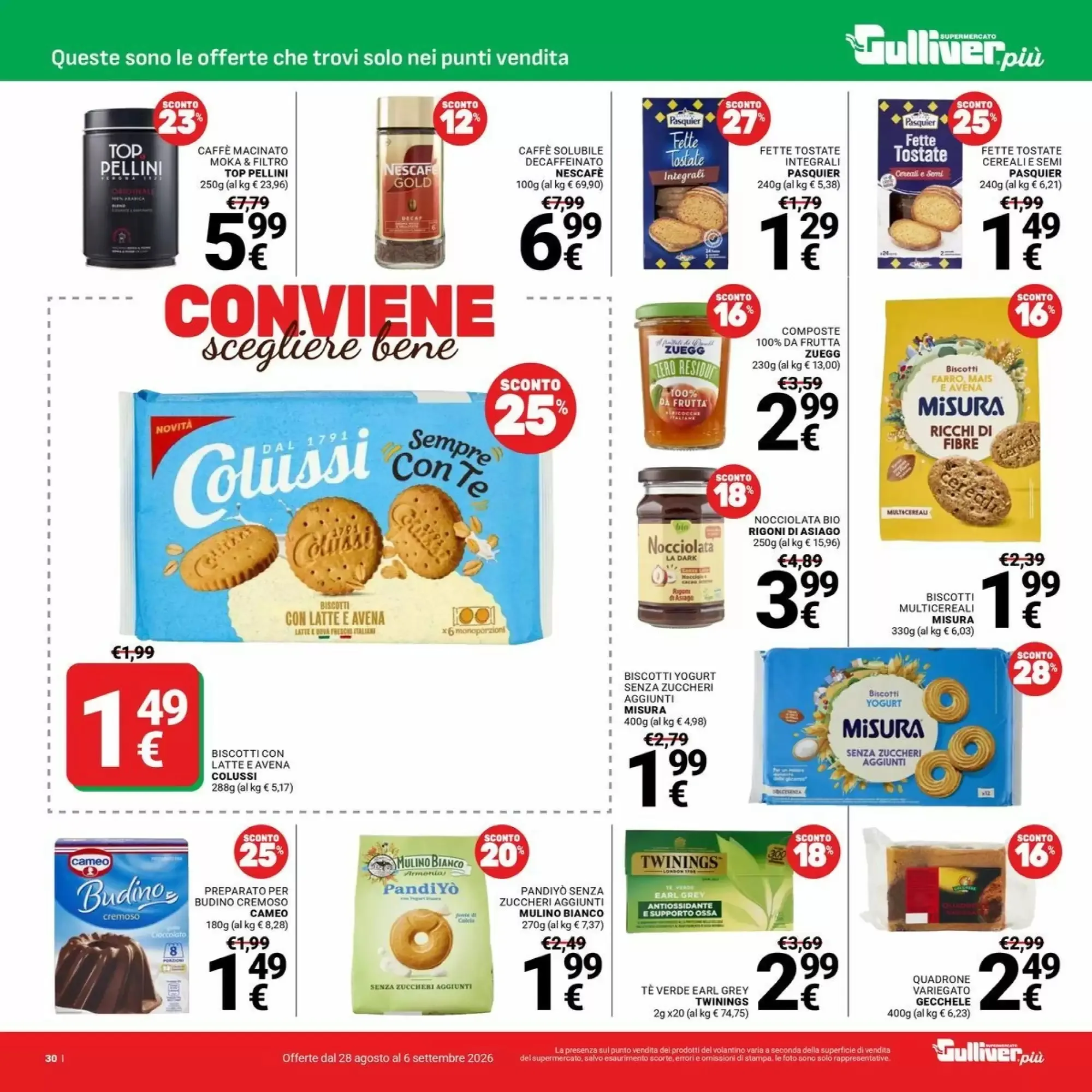 Volantino Supermercati Gulliver Volantino Supermercati Gulliver pagina 30