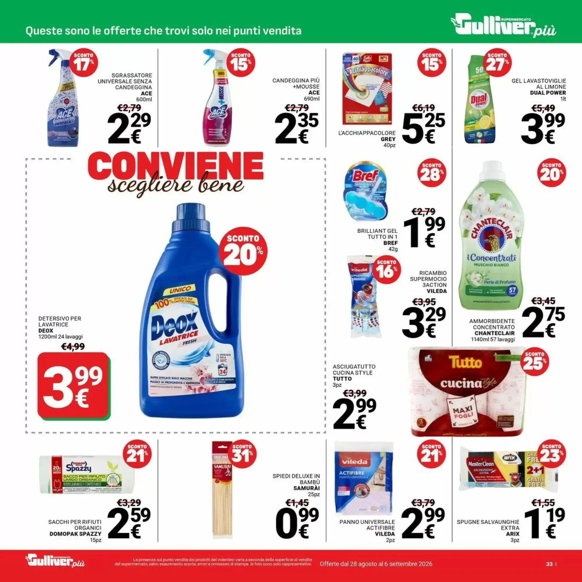Volantino Supermercati Gulliver Volantino Supermercati Gulliver pagina 33