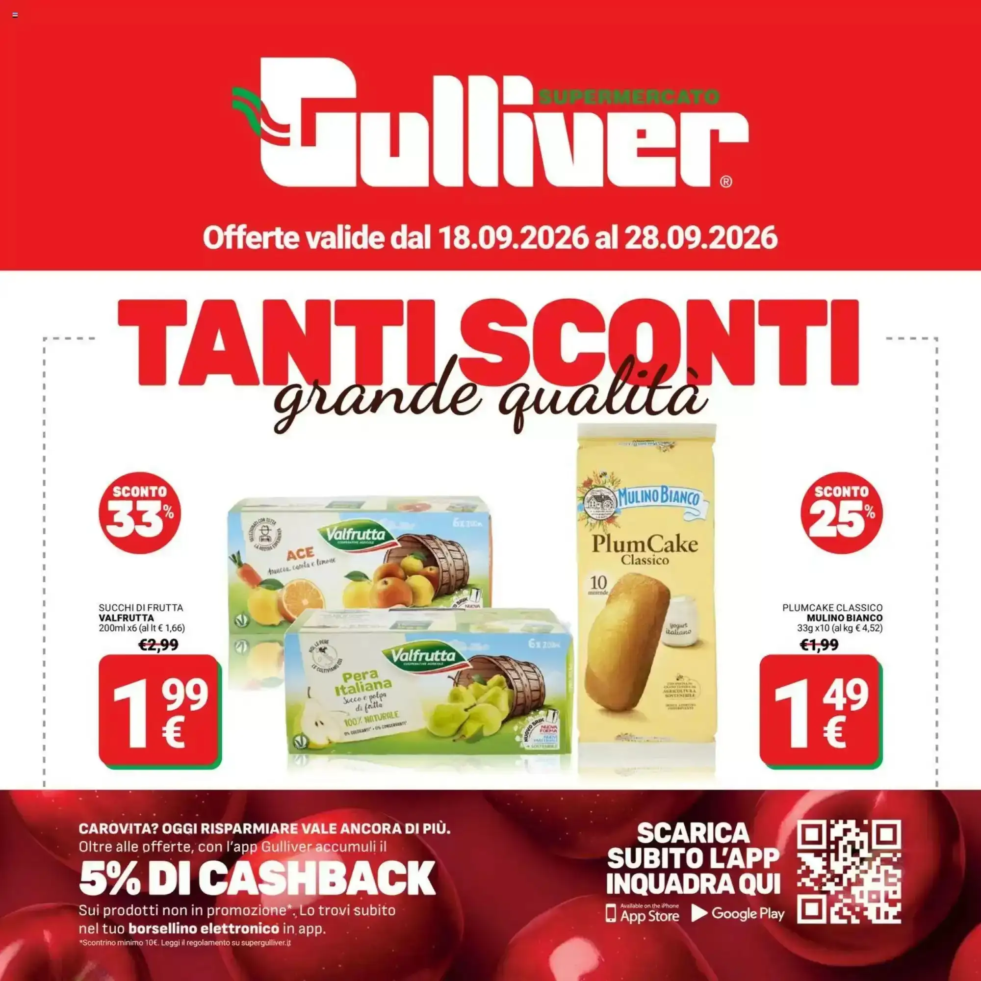Copertina Supermercati Gulliver - Volantino Supermercati Gulliver