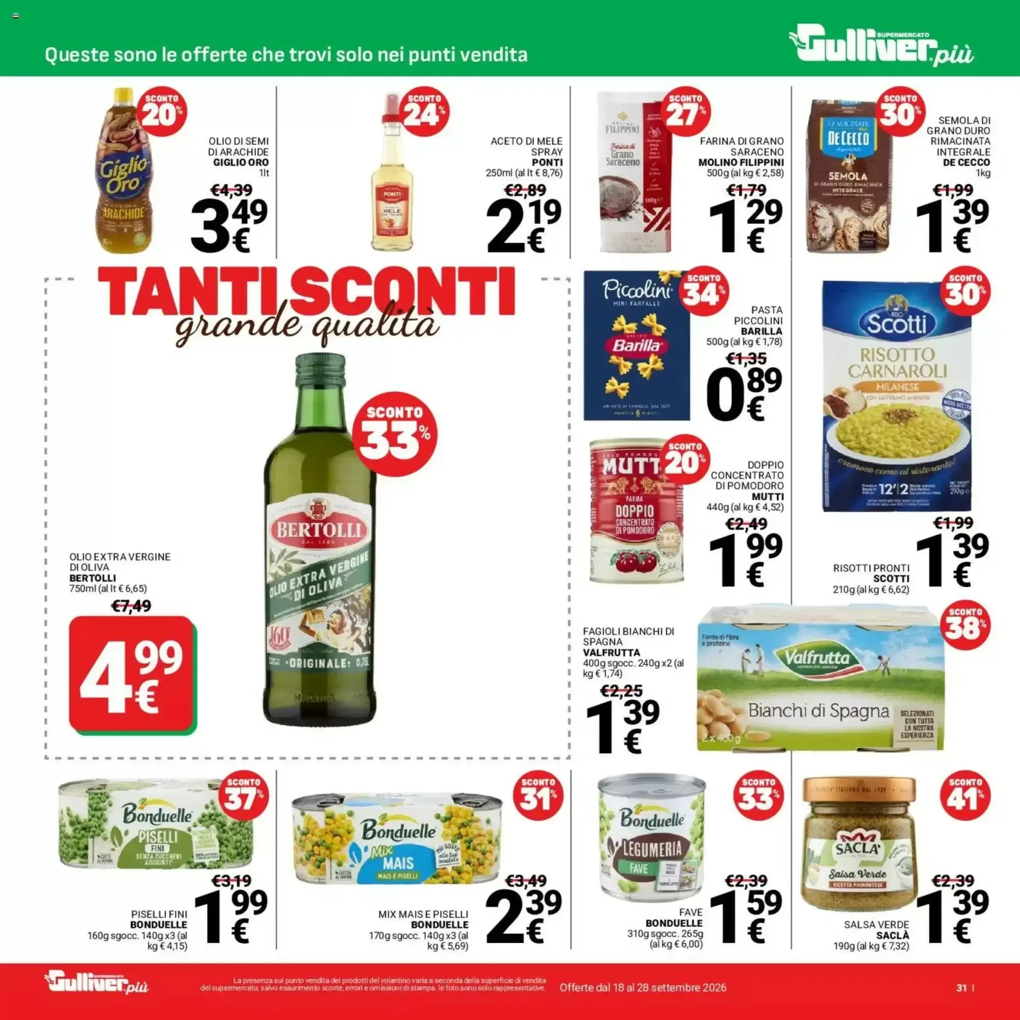 Volantino Supermercati Gulliver Volantino Supermercati Gulliver pagina 31