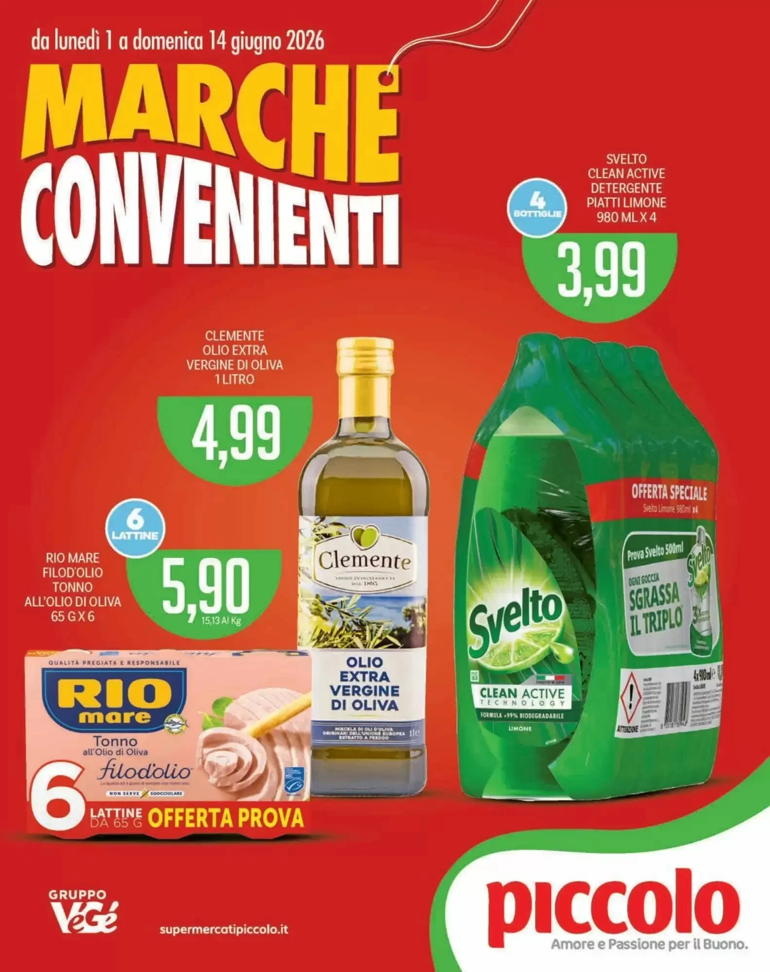 Copertina Supermercati Piccolo - Volantino Supermercati Piccolo