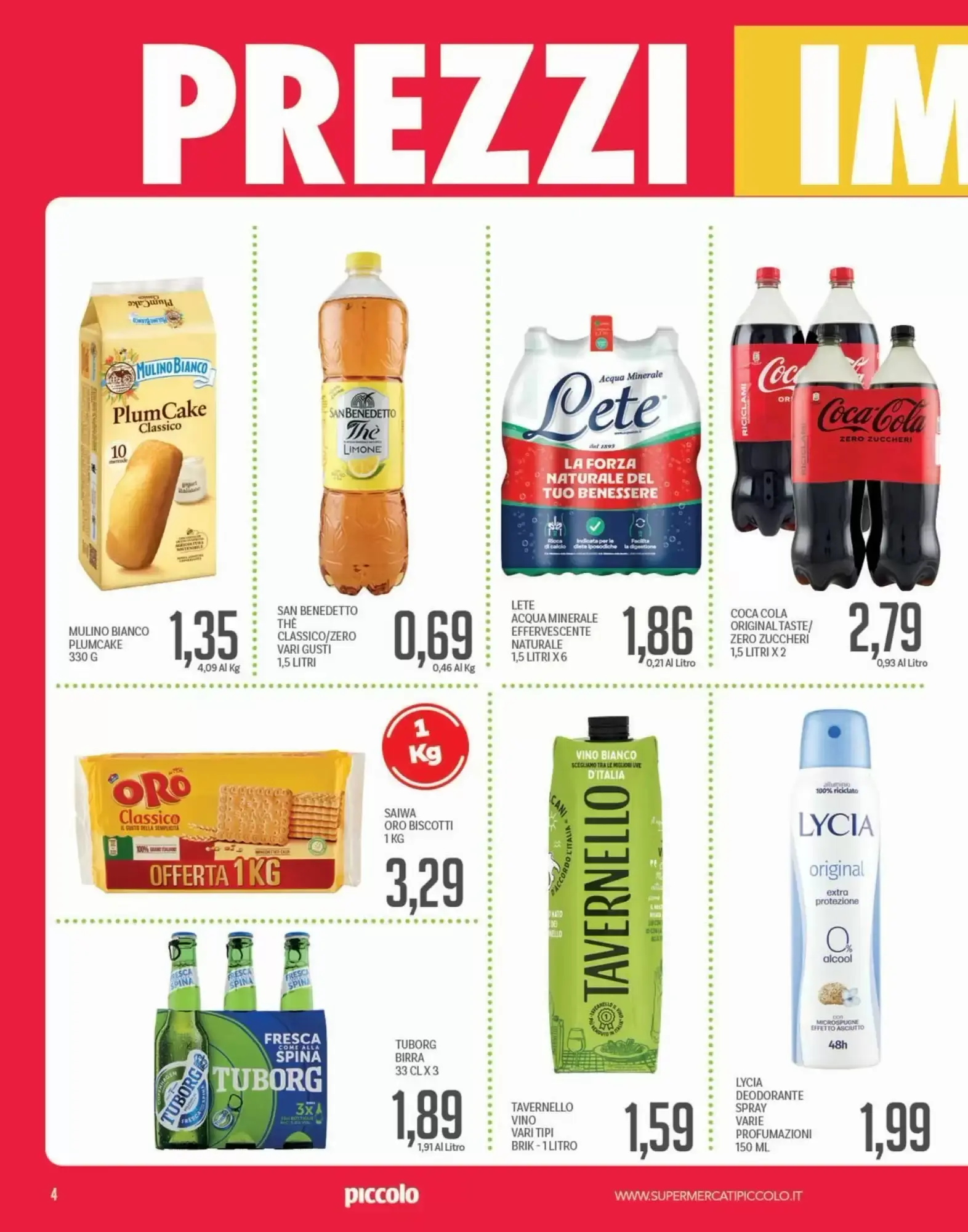 Volantino Supermercati Piccolo Volantino Supermercati Piccolo pagina 4