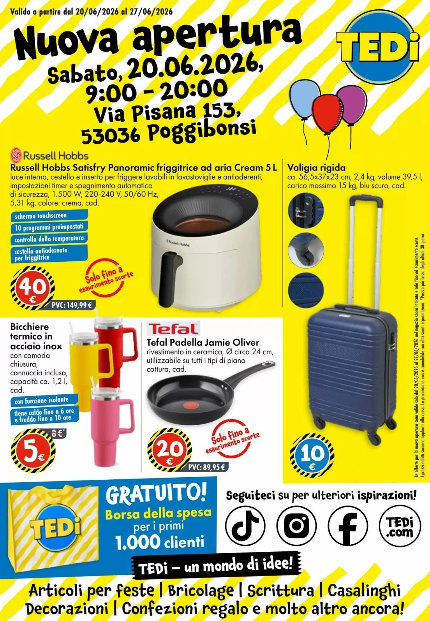 Copertina Tedi - Volantino Tedi