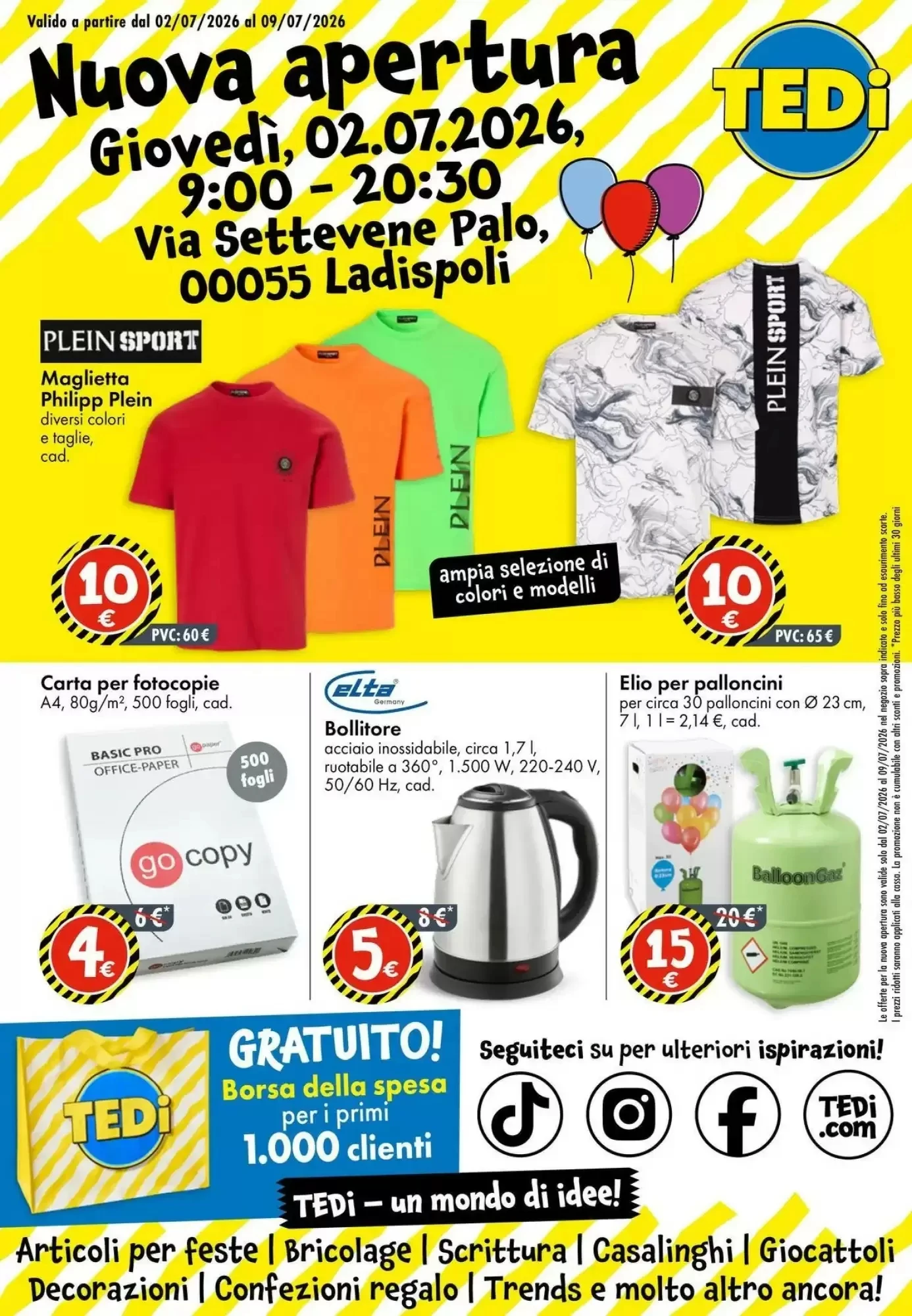 Copertina Tedi - Volantino Tedi
