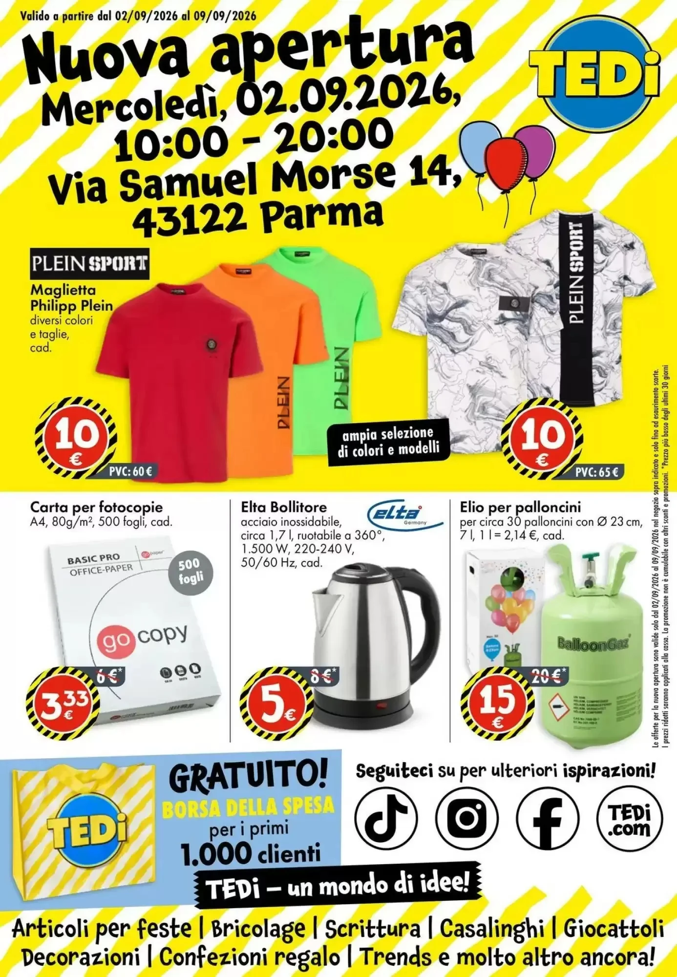 Copertina Tedi - Volantino Tedi