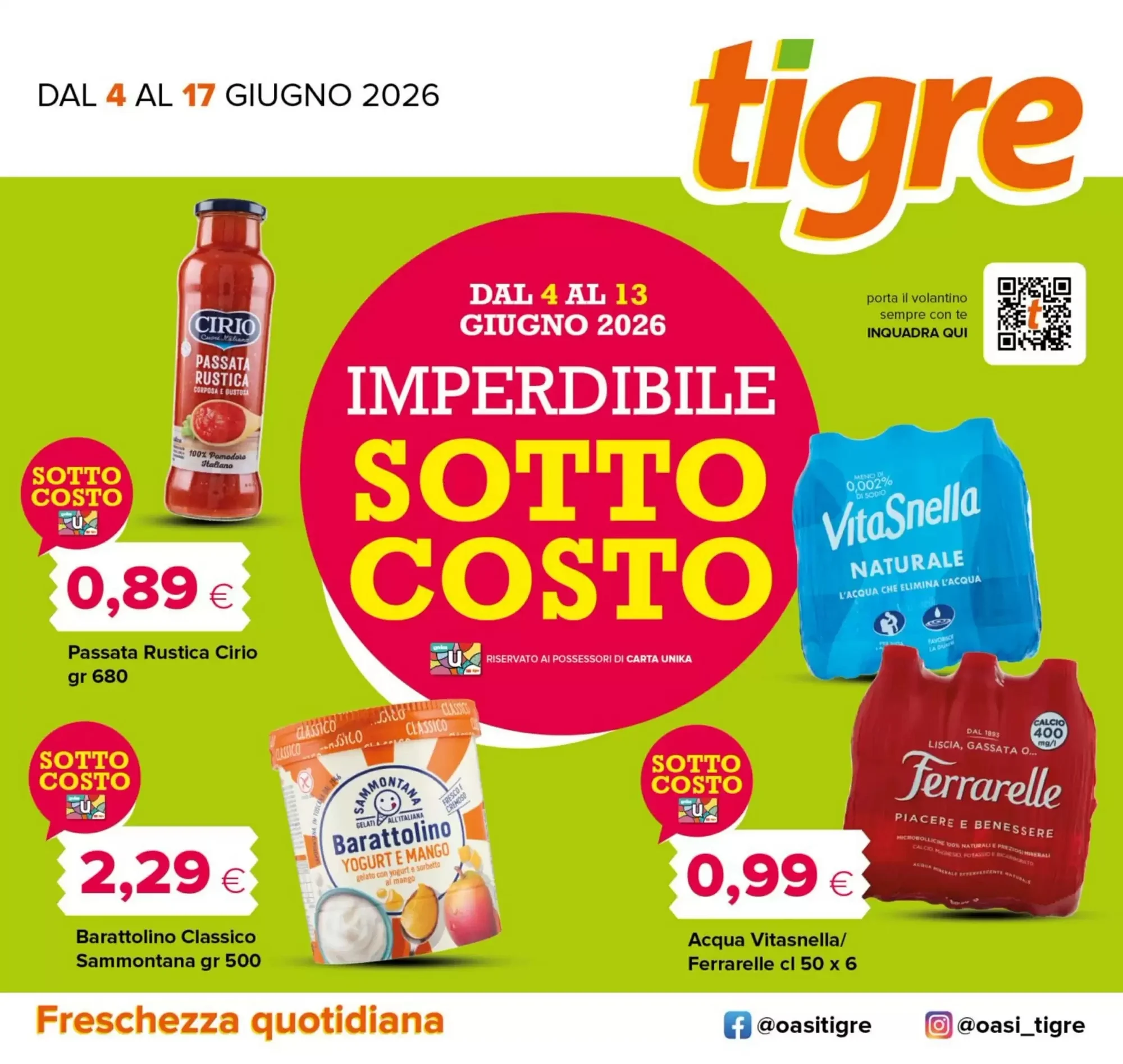 Copertina Tigre - Volantino Tigre
