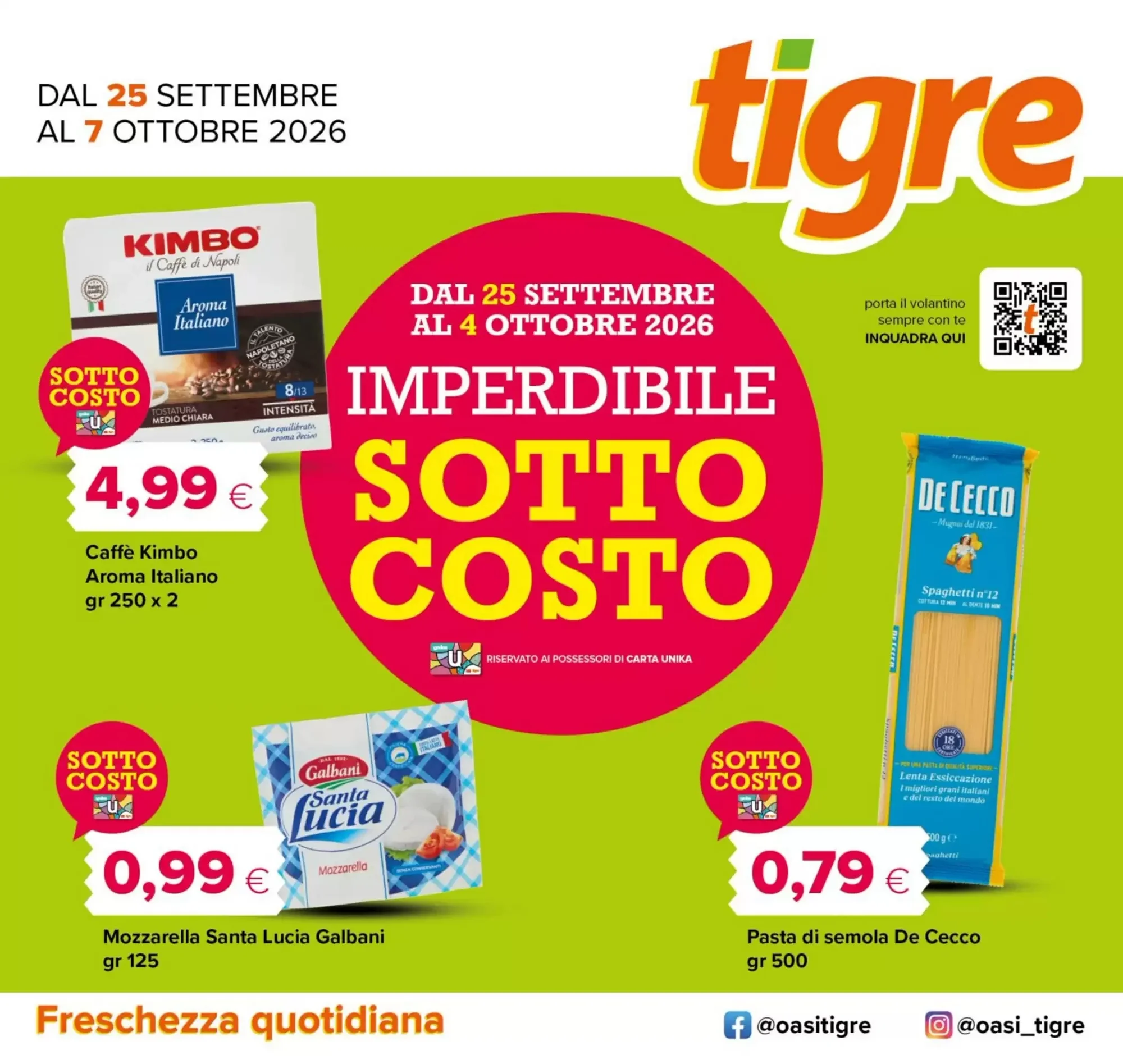 Copertina Tigre - Volantino Tigre