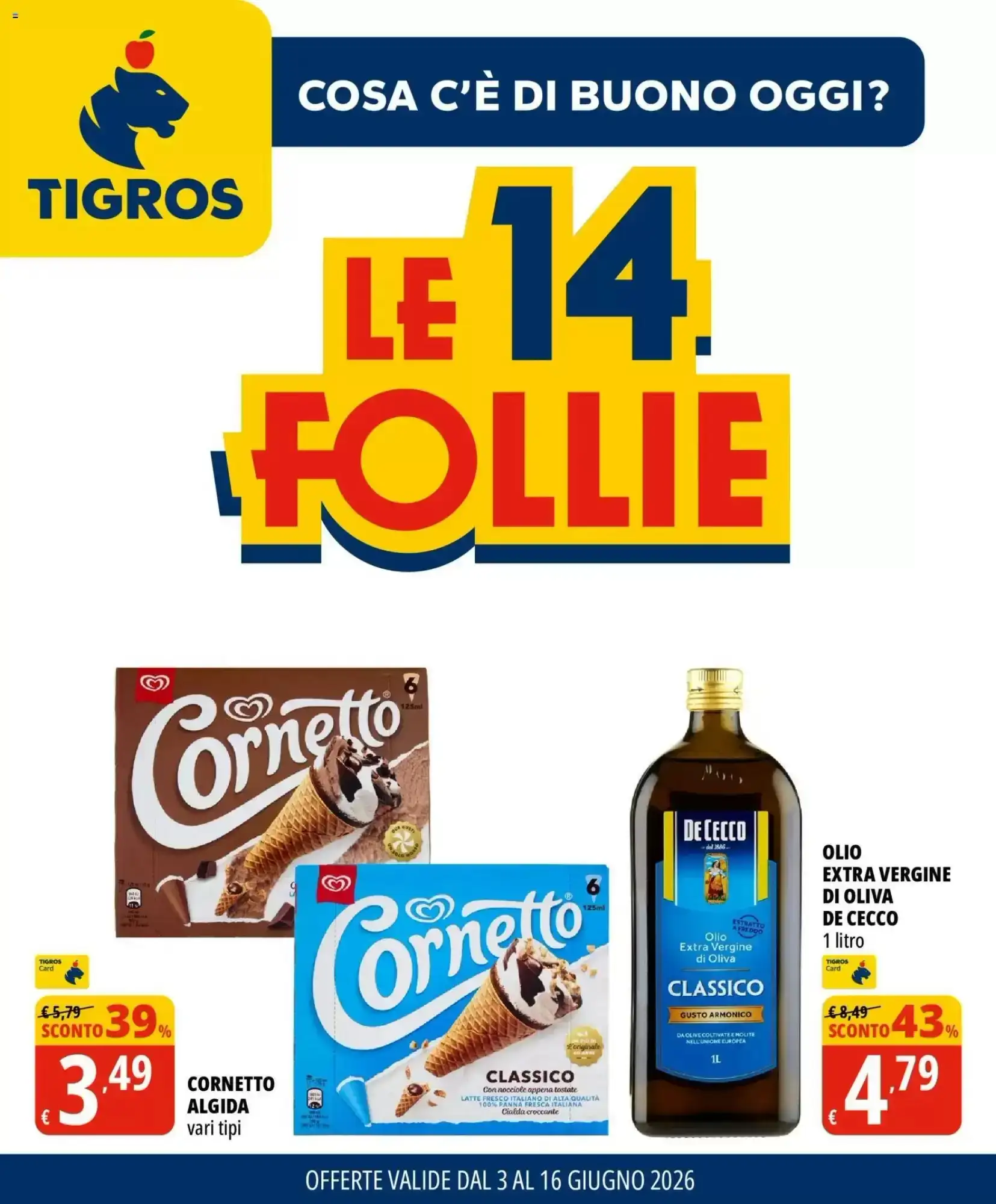 Copertina Tigros - Volantino Tigros