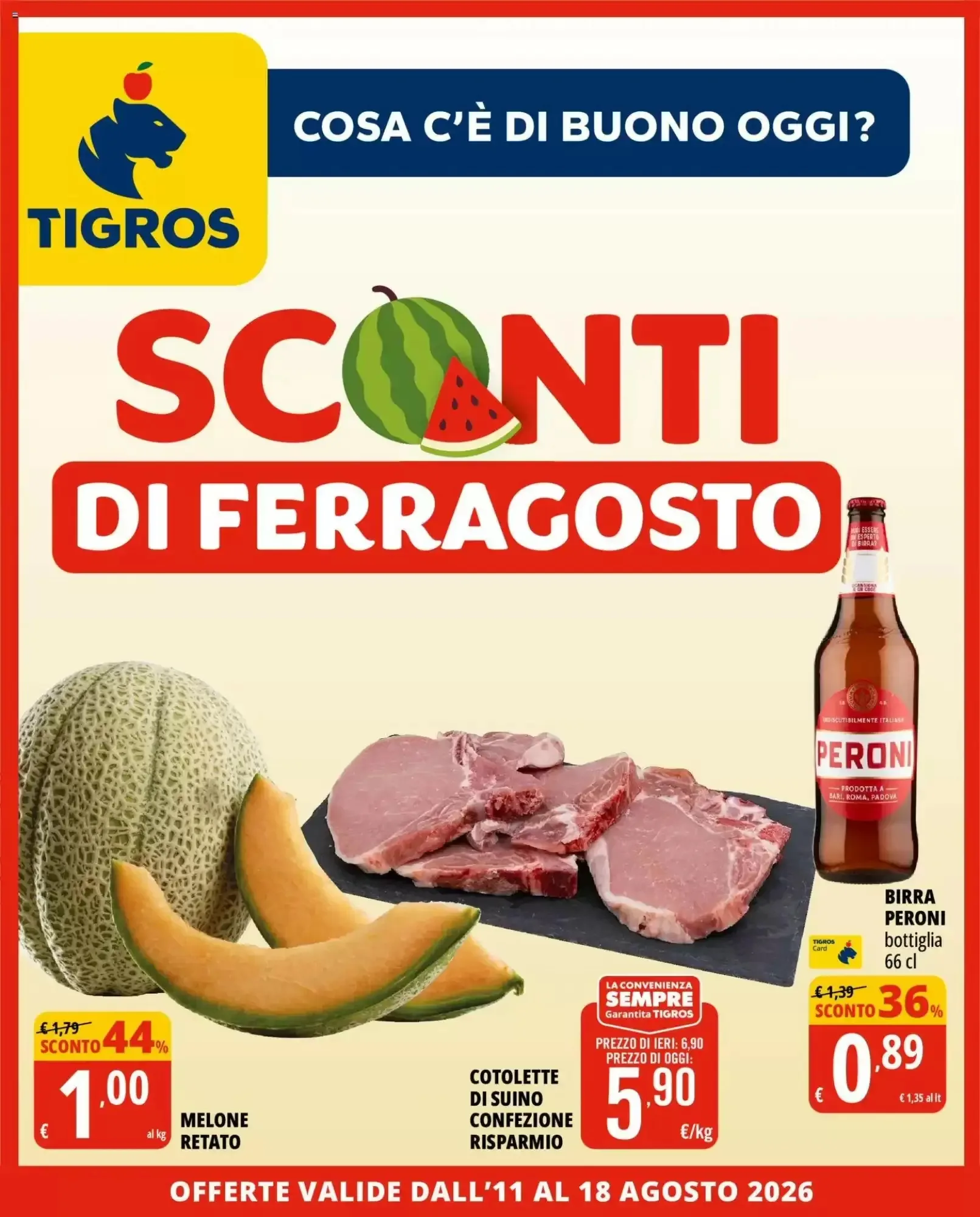 Copertina Tigros - Volantino Tigros
