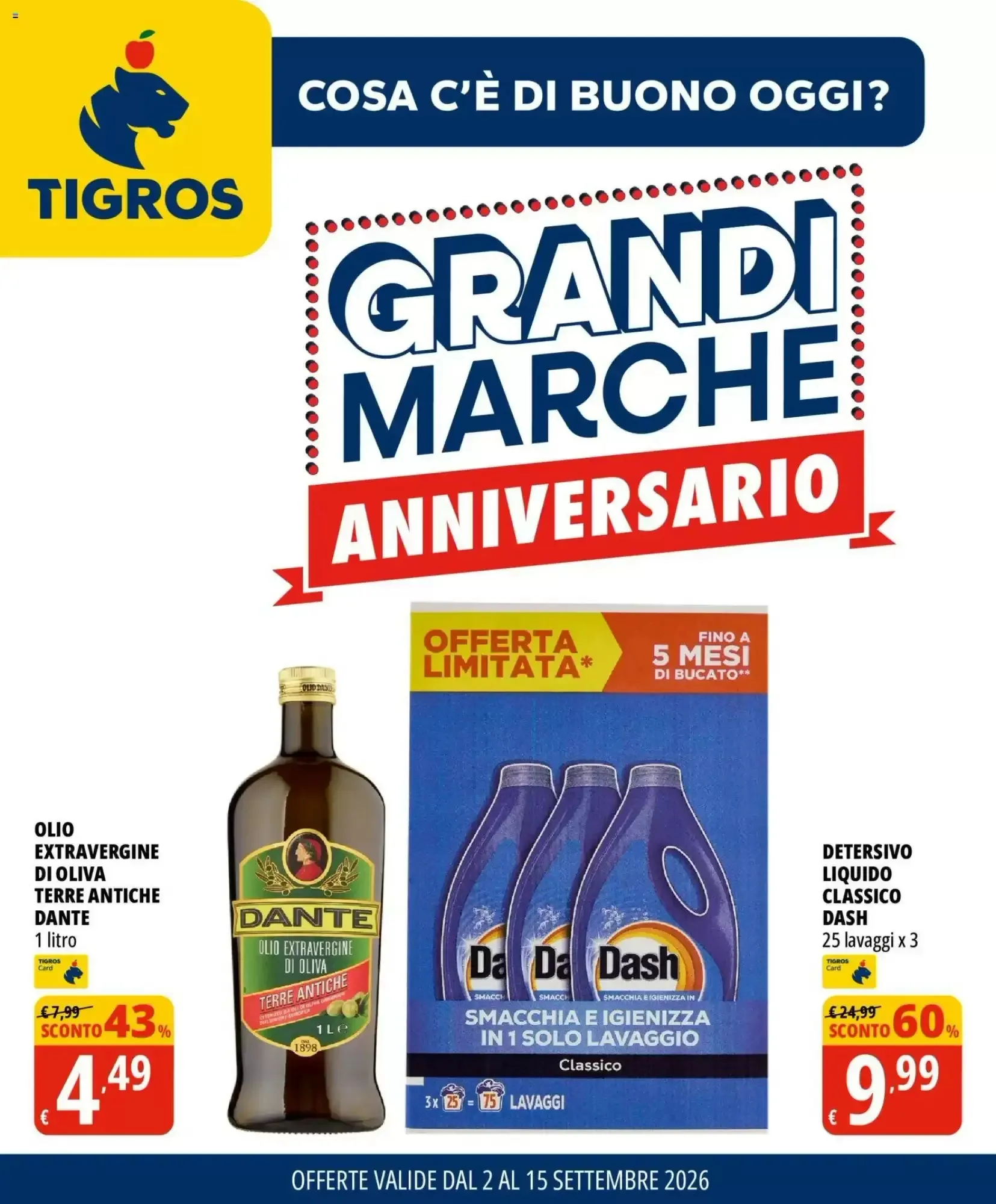 Copertina Tigros - Volantino Tigros